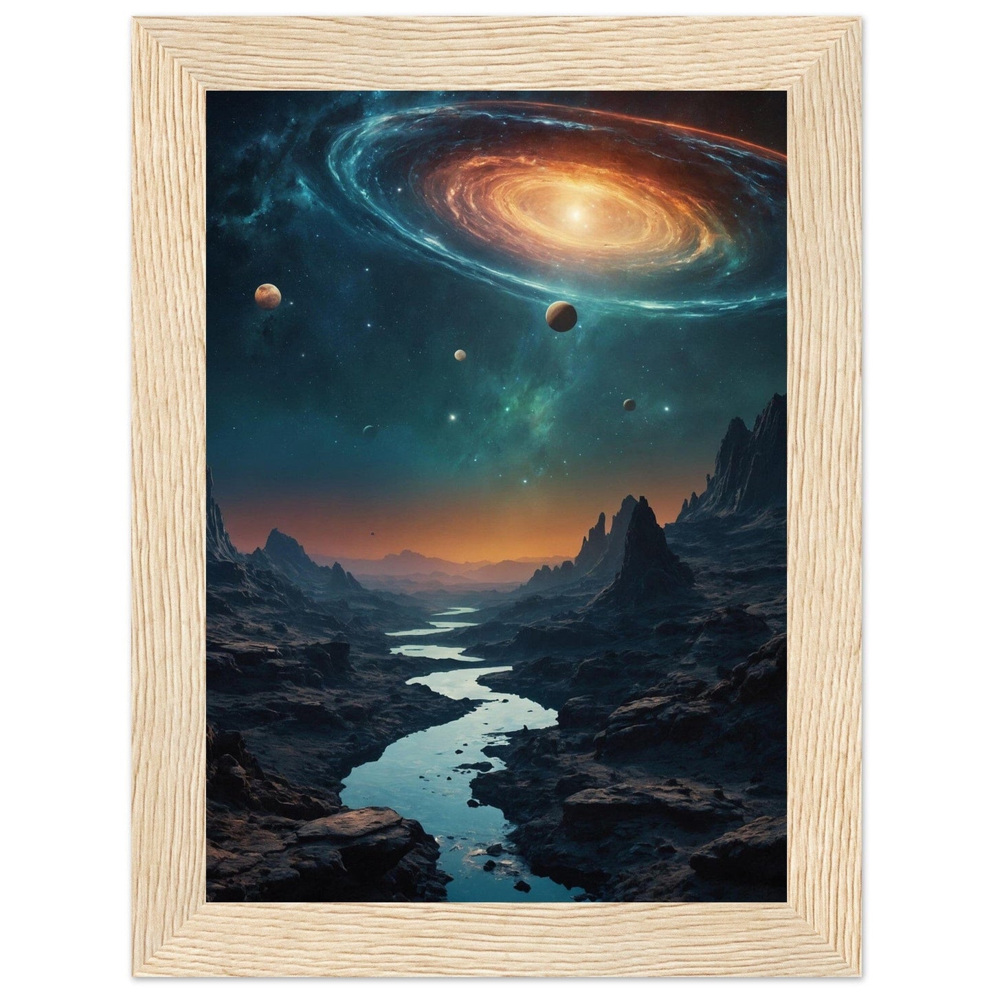 Premium Matte Paper Wooden Framed Poster - Exklusive Kunst in stilvollen Holzrahmen Print Material Modern Masterpieces 13x18 cm / 5x7″ Wood frame 