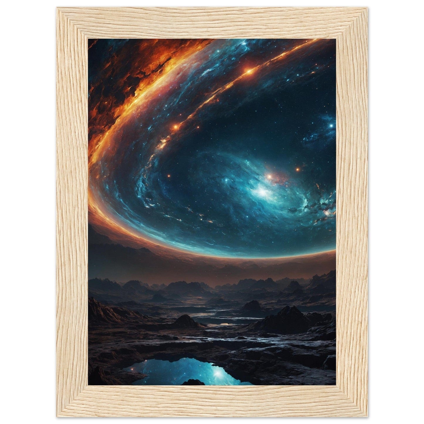 Premium Matte Paper Wooden Framed Poster - Exklusive Kunst in stilvollen Holzrahmen Print Material Modern Masterpieces 13x18 cm / 5x7″ Wood frame 