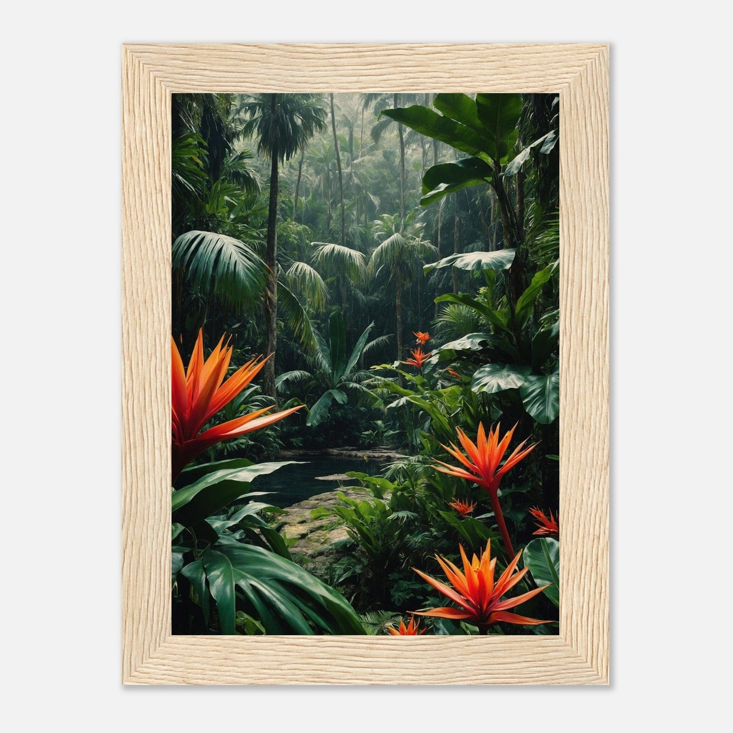 Premium Matte Paper Wooden Framed Poster - Exklusive Kunst in stilvollen Holzrahmen Print Material Modern Masterpieces 13x18 cm / 5x7″ Wood frame 