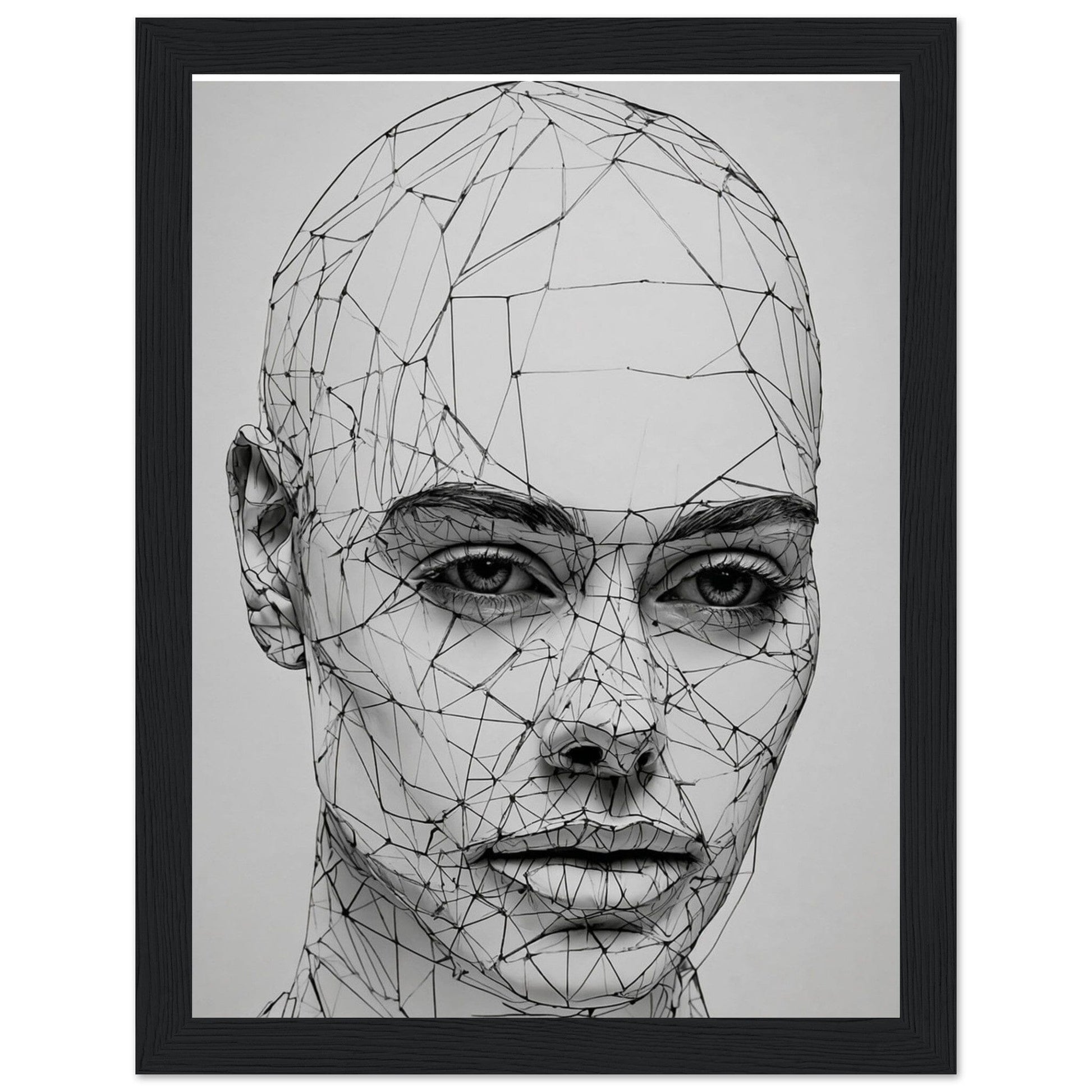 Premium Matte Paper Wooden Framed Poster - Exklusive Kunst in stilvollen Holzrahmen Print Material Modern Masterpieces 15x20 cm / 6x8″ Black frame 