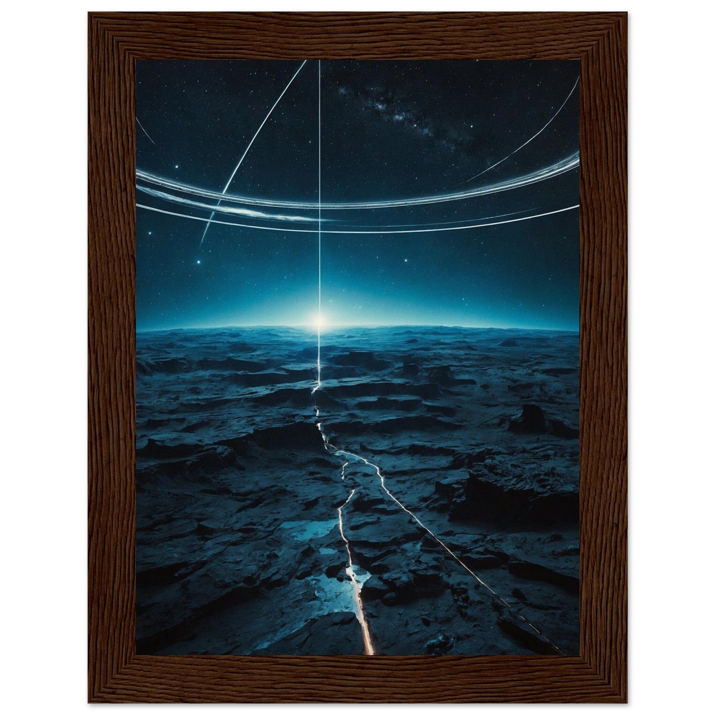 Premium Matte Paper Wooden Framed Poster - Exklusive Kunst in stilvollen Holzrahmen Print Material Modern Masterpieces 15x20 cm / 6x8″ Dark wood frame 