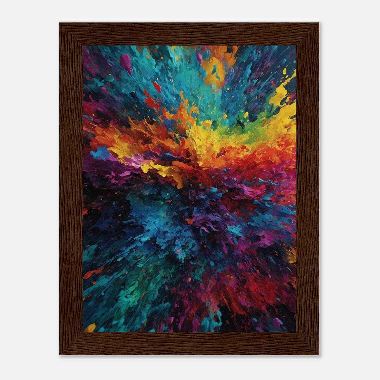Premium Matte Paper Wooden Framed Poster - Exklusive Kunst in stilvollen Holzrahmen Print Material Modern Masterpieces 15x20 cm / 6x8″ Dark wood frame 