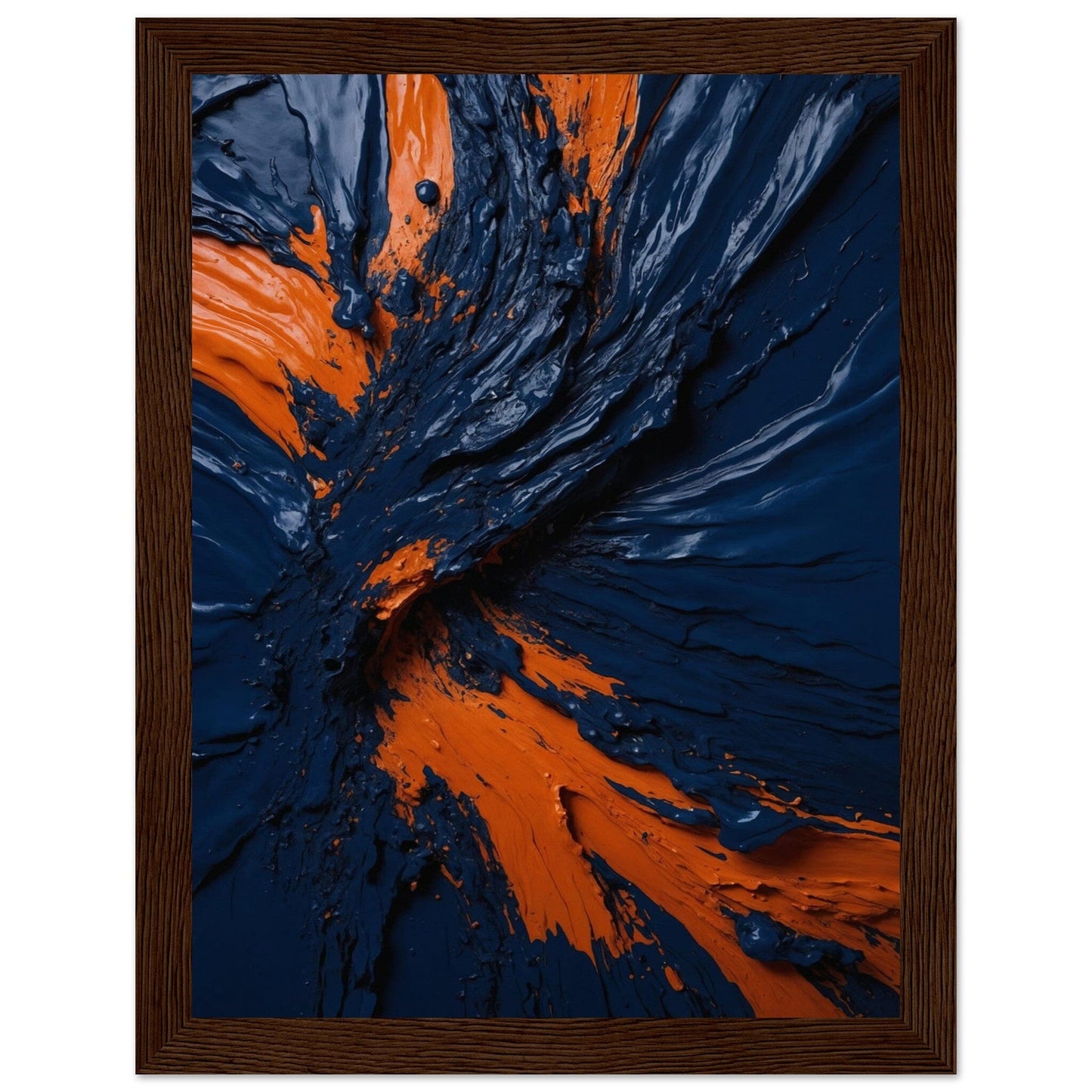 Premium Matte Paper Wooden Framed Poster - Exklusive Kunst in stilvollen Holzrahmen Print Material Modern Masterpieces 15x20 cm / 6x8″ Dark wood frame 