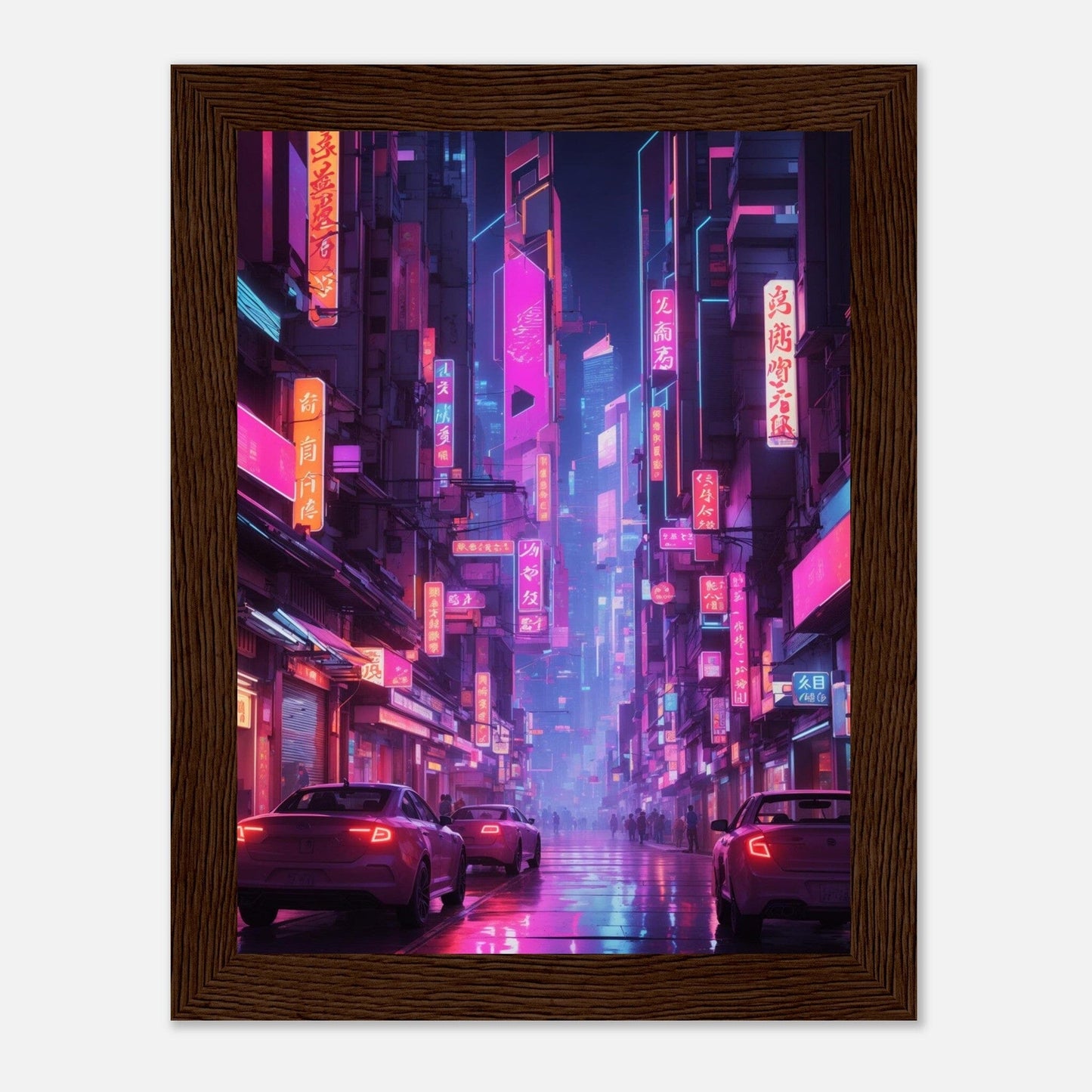Premium Matte Paper Wooden Framed Poster - Exklusive Kunst in stilvollen Holzrahmen Print Material Modern Masterpieces 15x20 cm / 6x8″ Dark wood frame 
