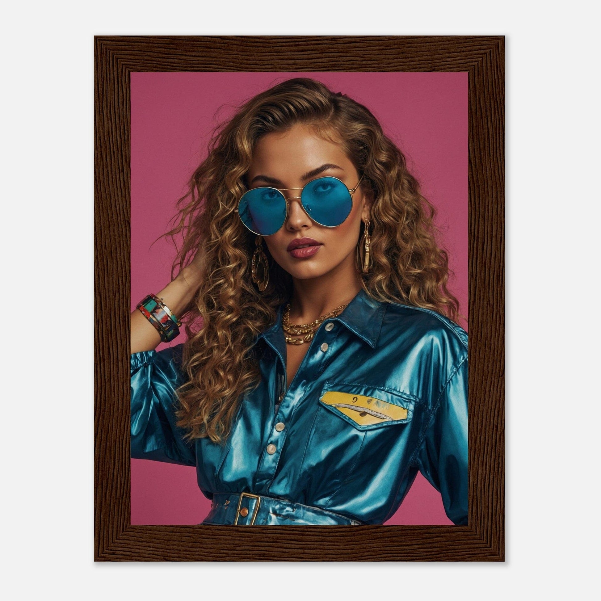 Premium Matte Paper Wooden Framed Poster - Exklusive Kunst in stilvollen Holzrahmen Print Material Modern Masterpieces 15x20 cm / 6x8″ Dark wood frame 