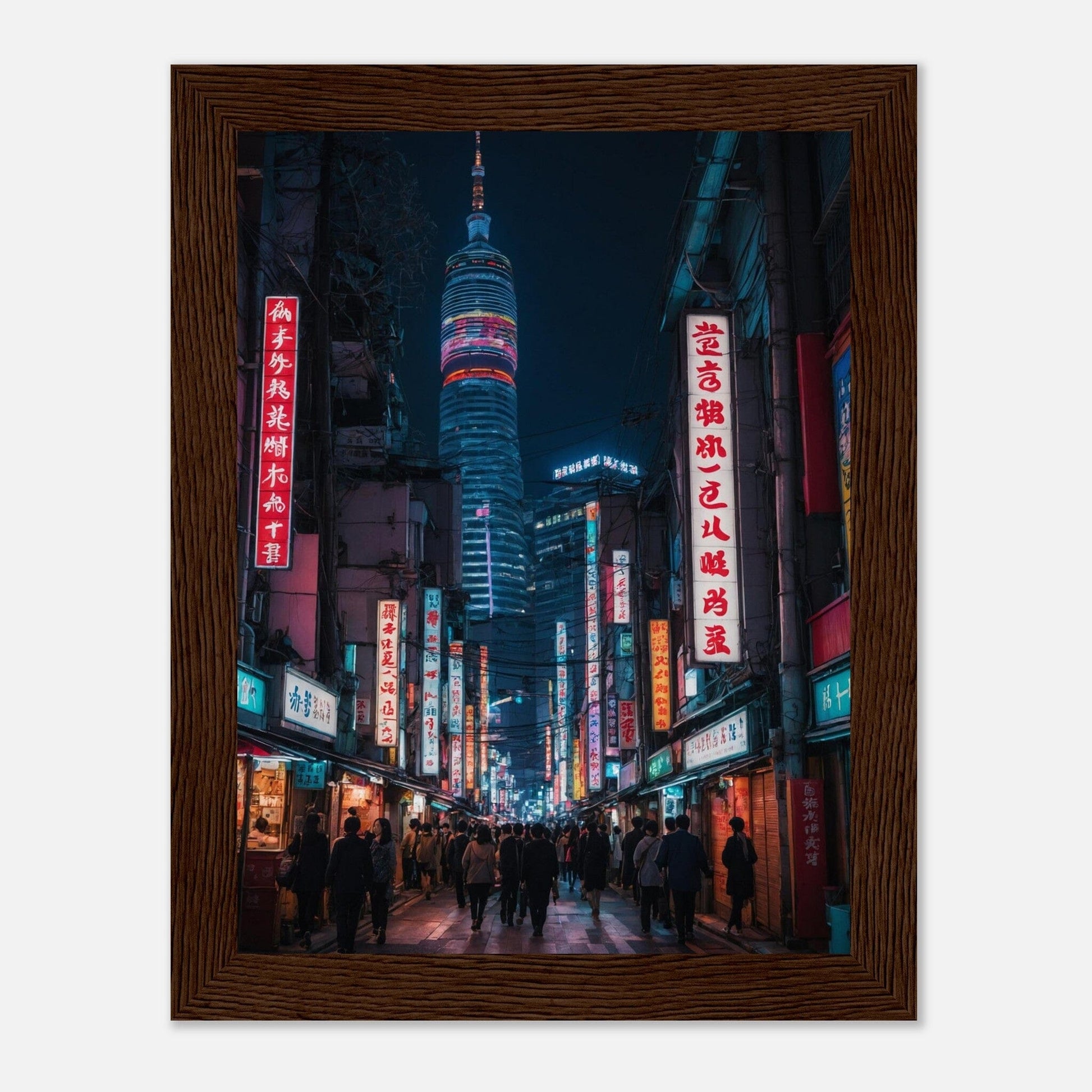 Premium Matte Paper Wooden Framed Poster - Exklusive Kunst in stilvollen Holzrahmen Print Material Modern Masterpieces 15x20 cm / 6x8″ Dark wood frame 