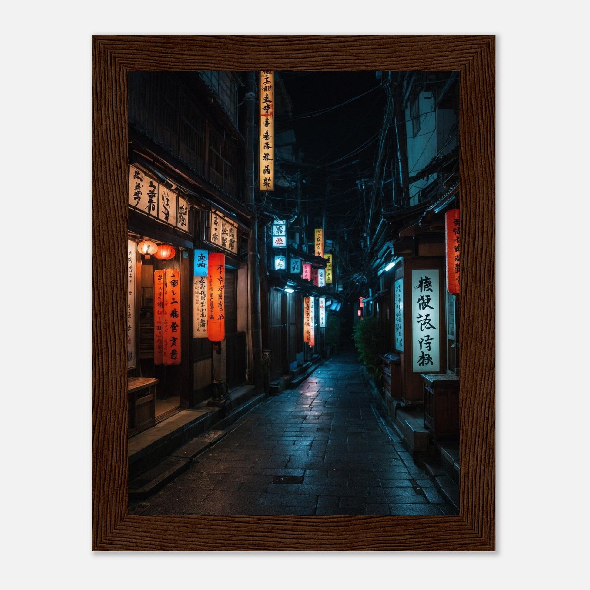 Premium Matte Paper Wooden Framed Poster - Exklusive Kunst in stilvollen Holzrahmen Print Material Modern Masterpieces 15x20 cm / 6x8″ Dark wood frame 