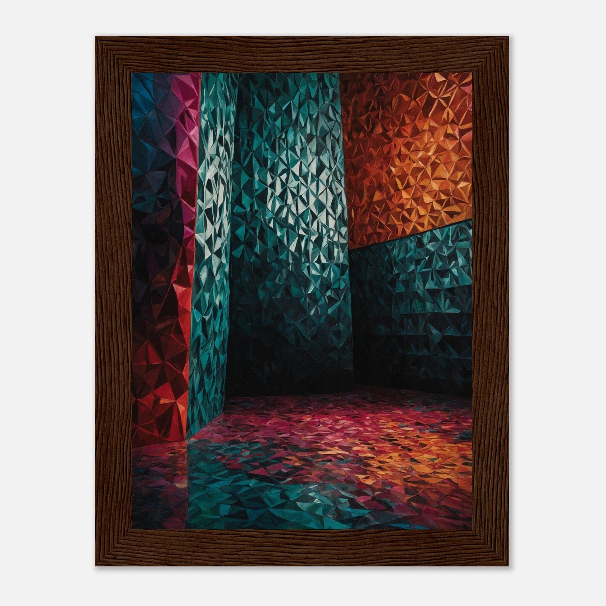 Premium Matte Paper Wooden Framed Poster - Exklusive Kunst in stilvollen Holzrahmen Print Material Modern Masterpieces 15x20 cm / 6x8″ Dark wood frame 
