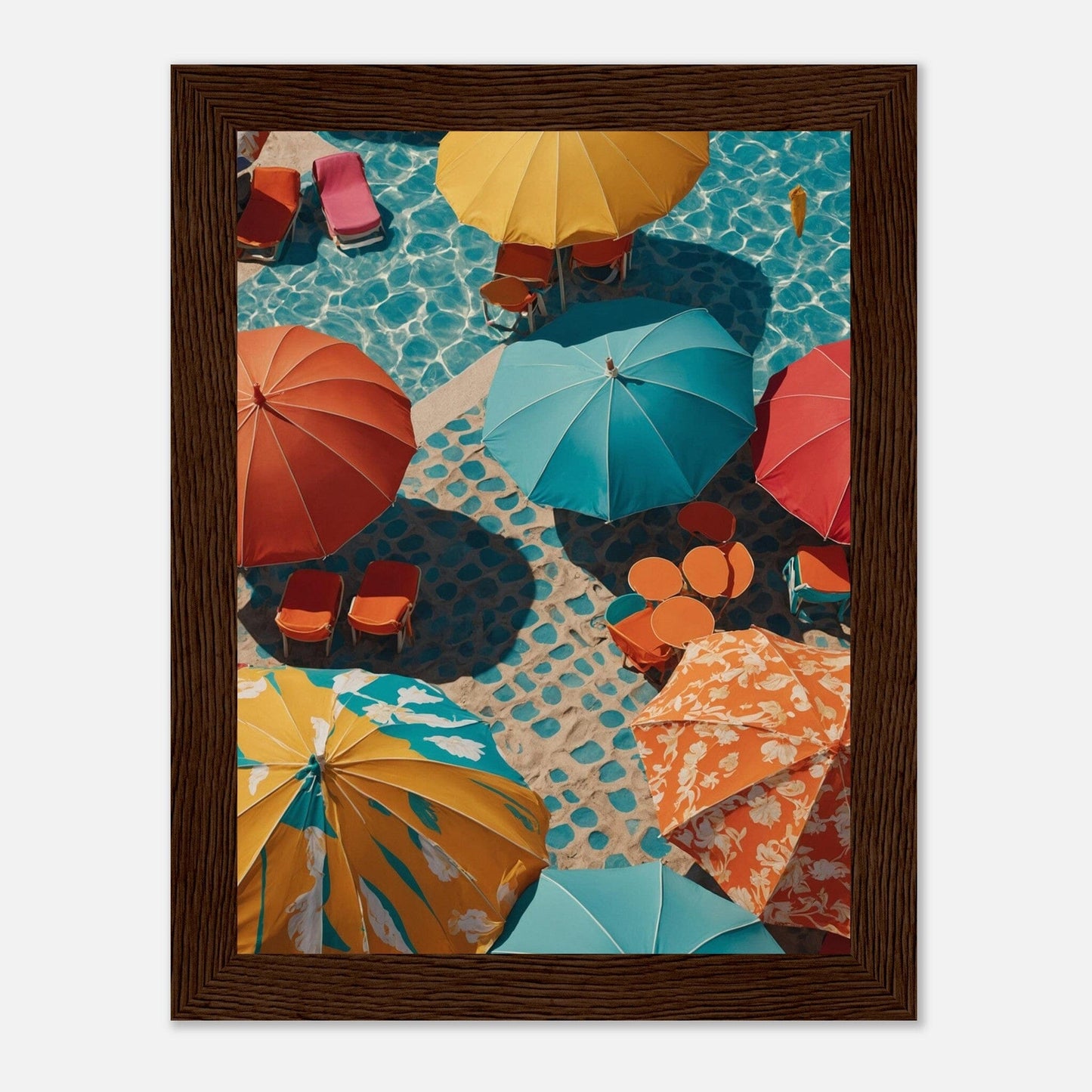Premium Matte Paper Wooden Framed Poster - Exklusive Kunst in stilvollen Holzrahmen Print Material Modern Masterpieces 15x20 cm / 6x8″ Dark wood frame 