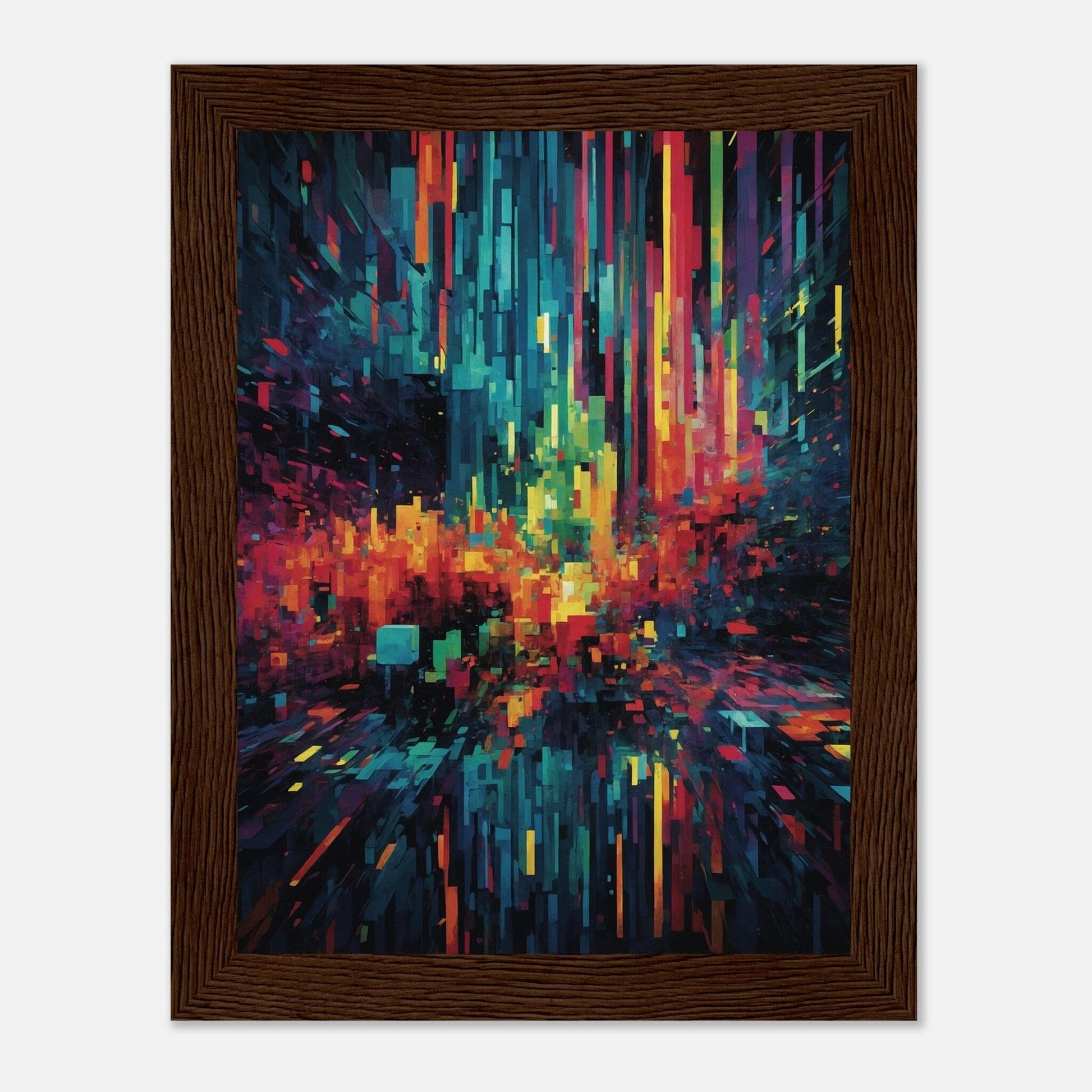 Premium Matte Paper Wooden Framed Poster - Exklusive Kunst in stilvollen Holzrahmen Print Material Modern Masterpieces 15x20 cm / 6x8″ Dark wood frame 