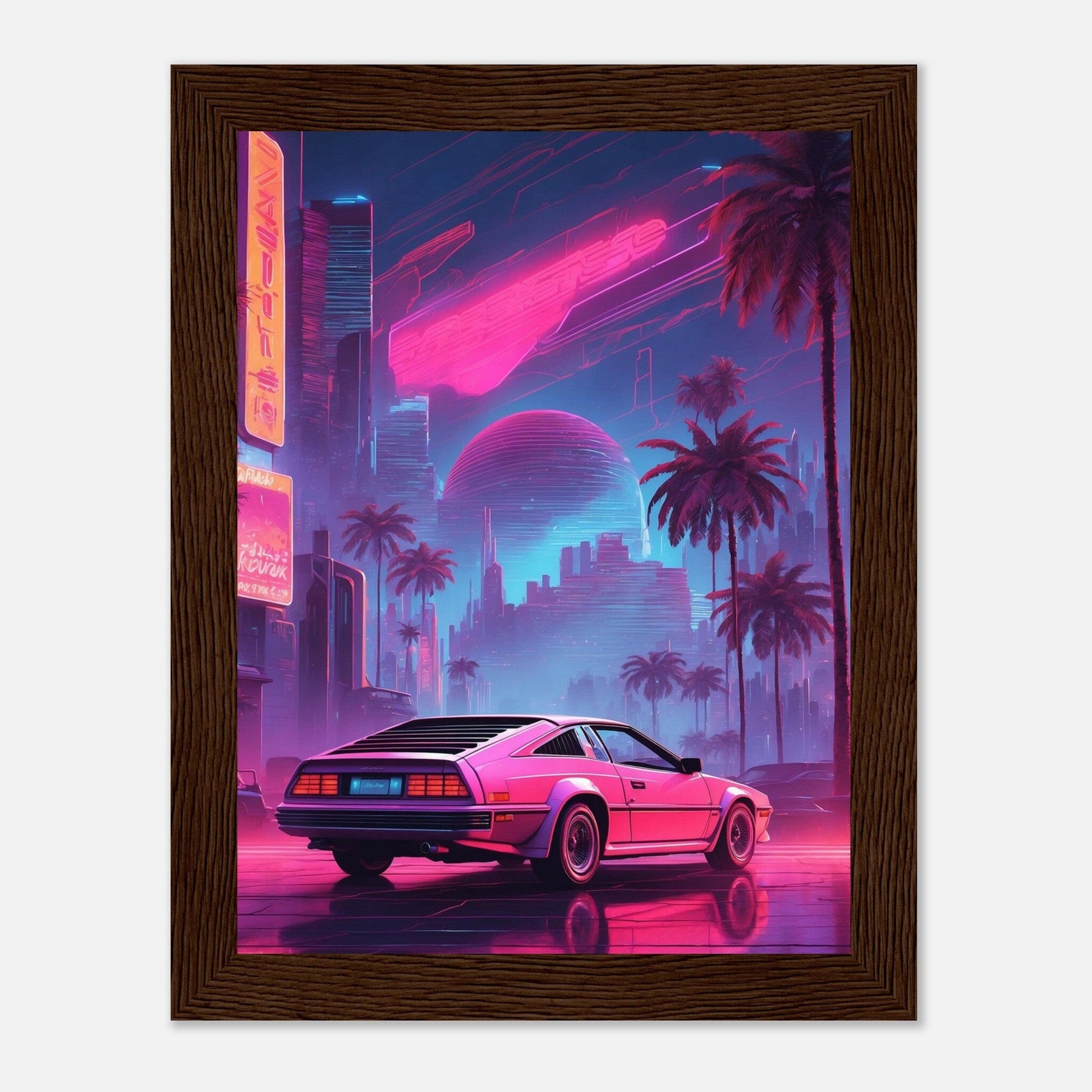 Premium Matte Paper Wooden Framed Poster - Exklusive Kunst in stilvollen Holzrahmen Print Material Modern Masterpieces 15x20 cm / 6x8″ Dark wood frame 