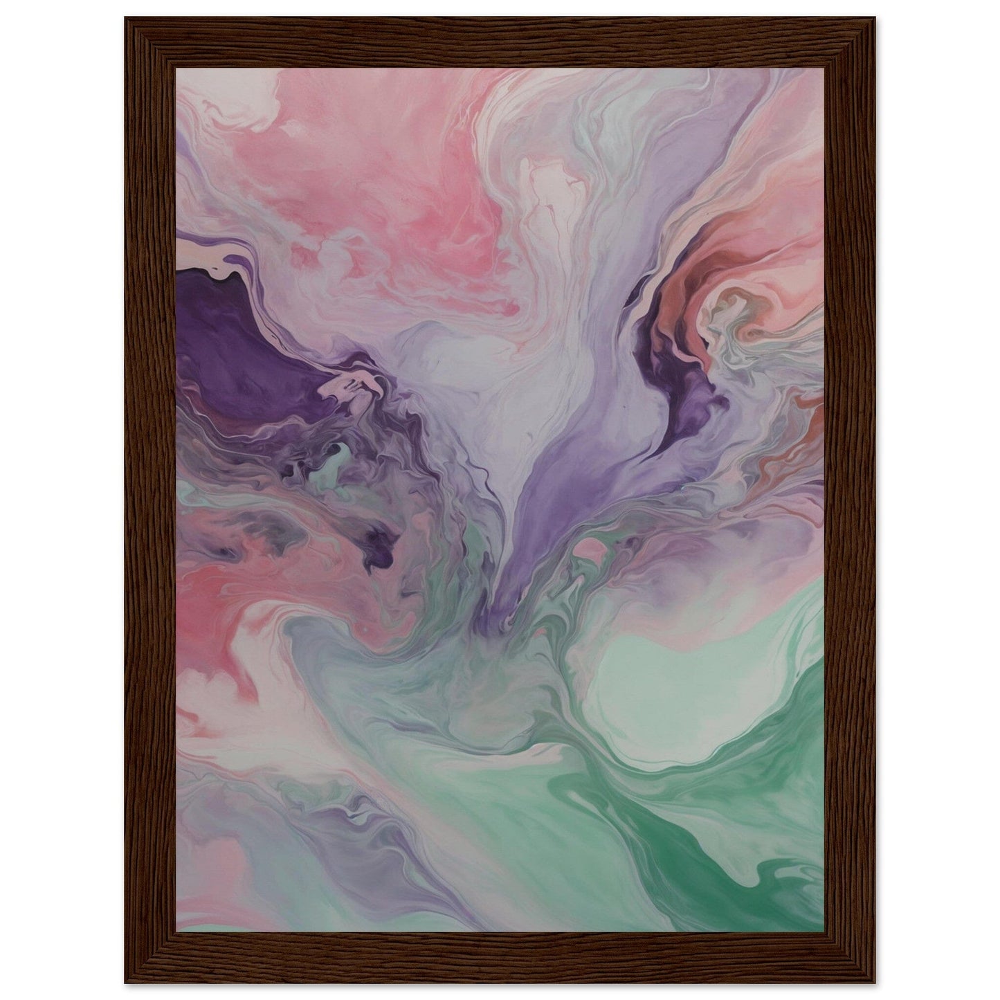 Premium Matte Paper Wooden Framed Poster - Exklusive Kunst in stilvollen Holzrahmen Print Material Modern Masterpieces 15x20 cm / 6x8″ Dark wood frame 