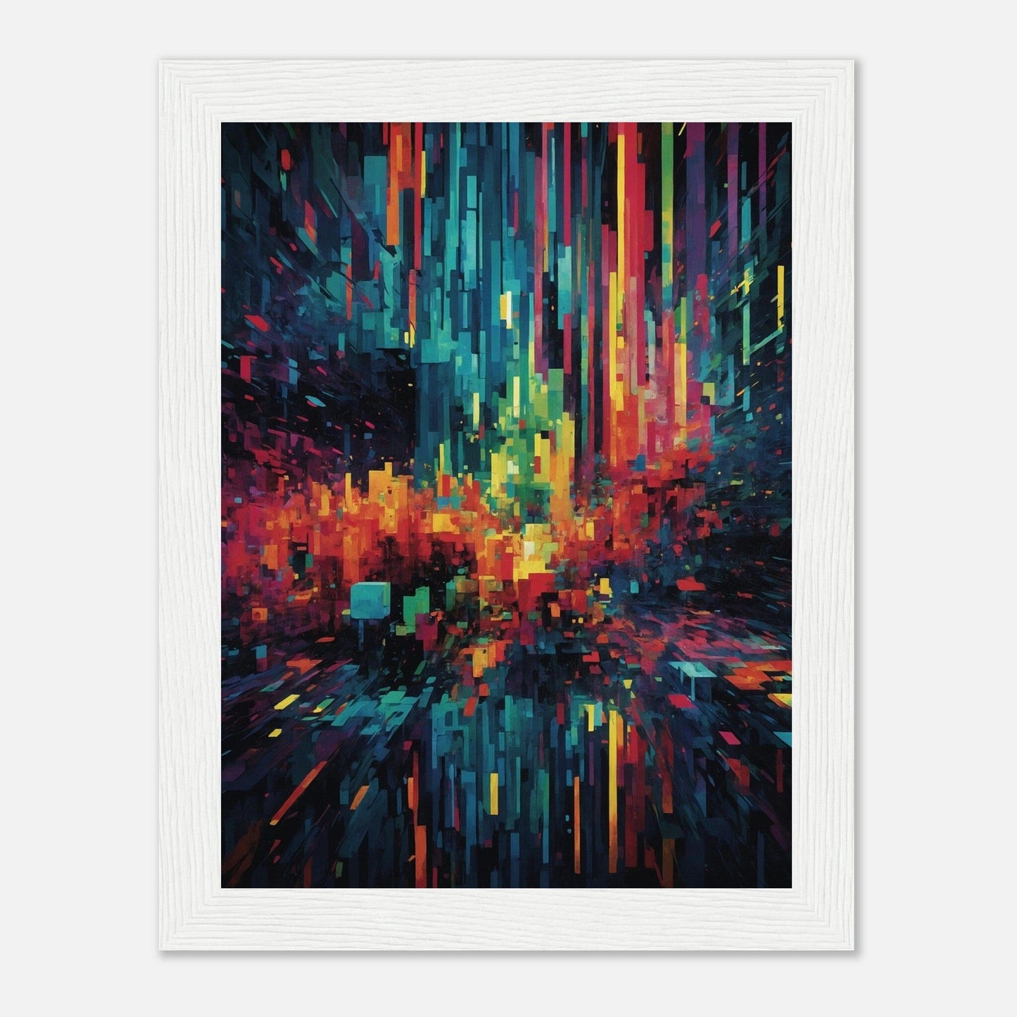 Premium Matte Paper Wooden Framed Poster - Exklusive Kunst in stilvollen Holzrahmen Print Material Modern Masterpieces 15x20 cm / 6x8″ White frame 
