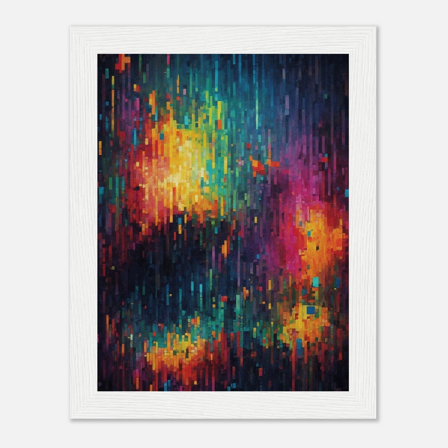 Premium Matte Paper Wooden Framed Poster - Exklusive Kunst in stilvollen Holzrahmen Print Material Modern Masterpieces 15x20 cm / 6x8″ White frame 