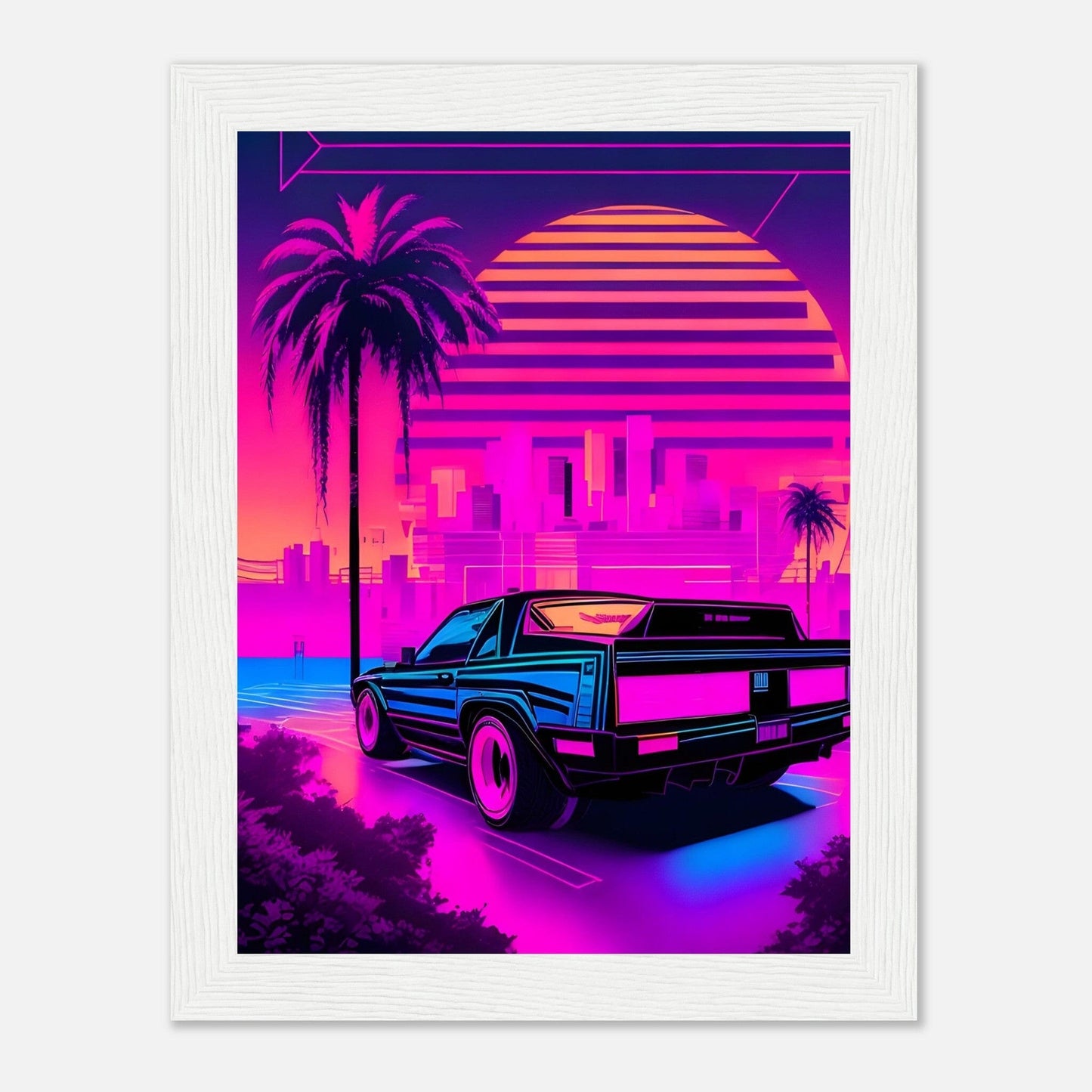 Premium Matte Paper Wooden Framed Poster - Exklusive Kunst in stilvollen Holzrahmen Print Material Modern Masterpieces 15x20 cm / 6x8″ White frame 