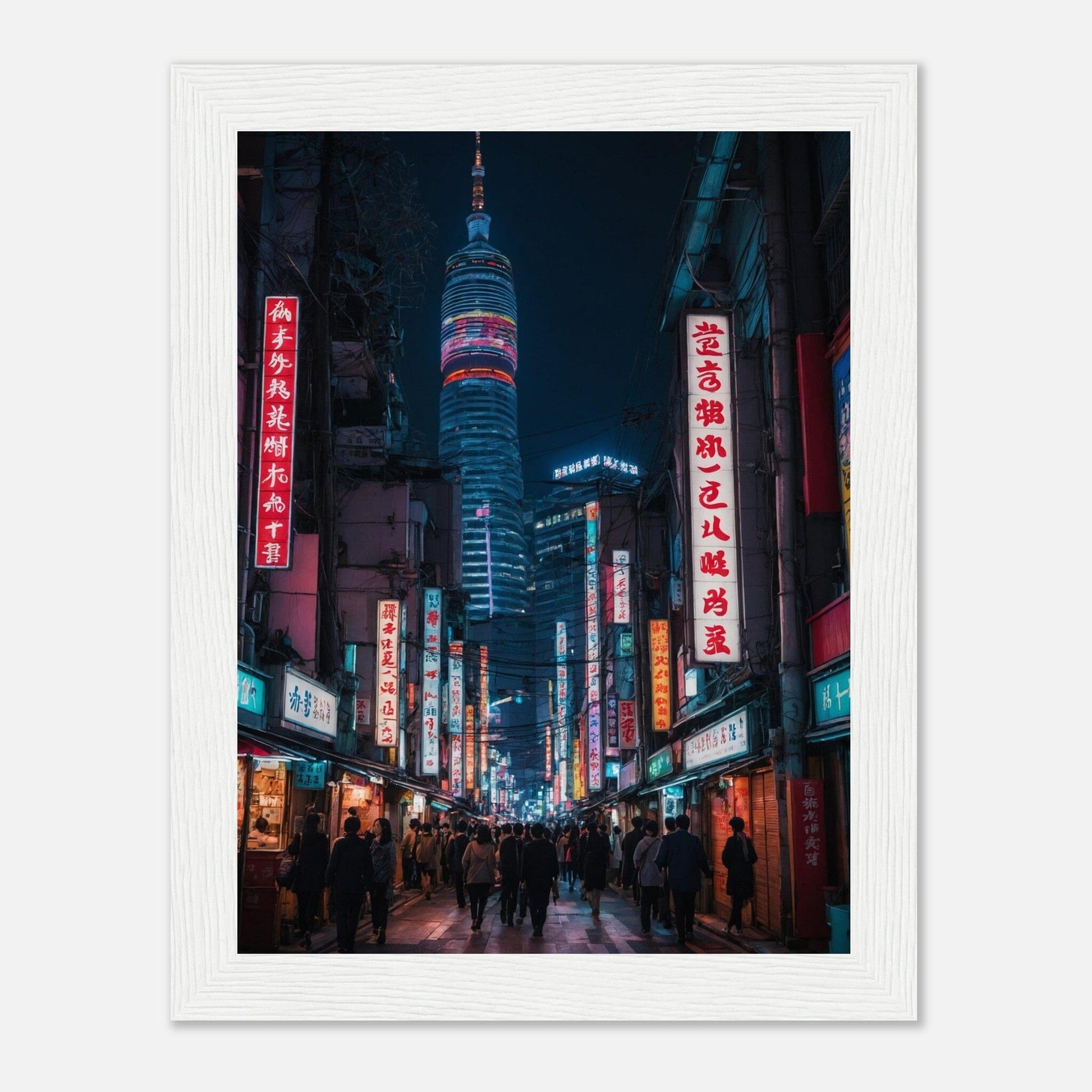 Premium Matte Paper Wooden Framed Poster - Exklusive Kunst in stilvollen Holzrahmen Print Material Modern Masterpieces 15x20 cm / 6x8″ White frame 
