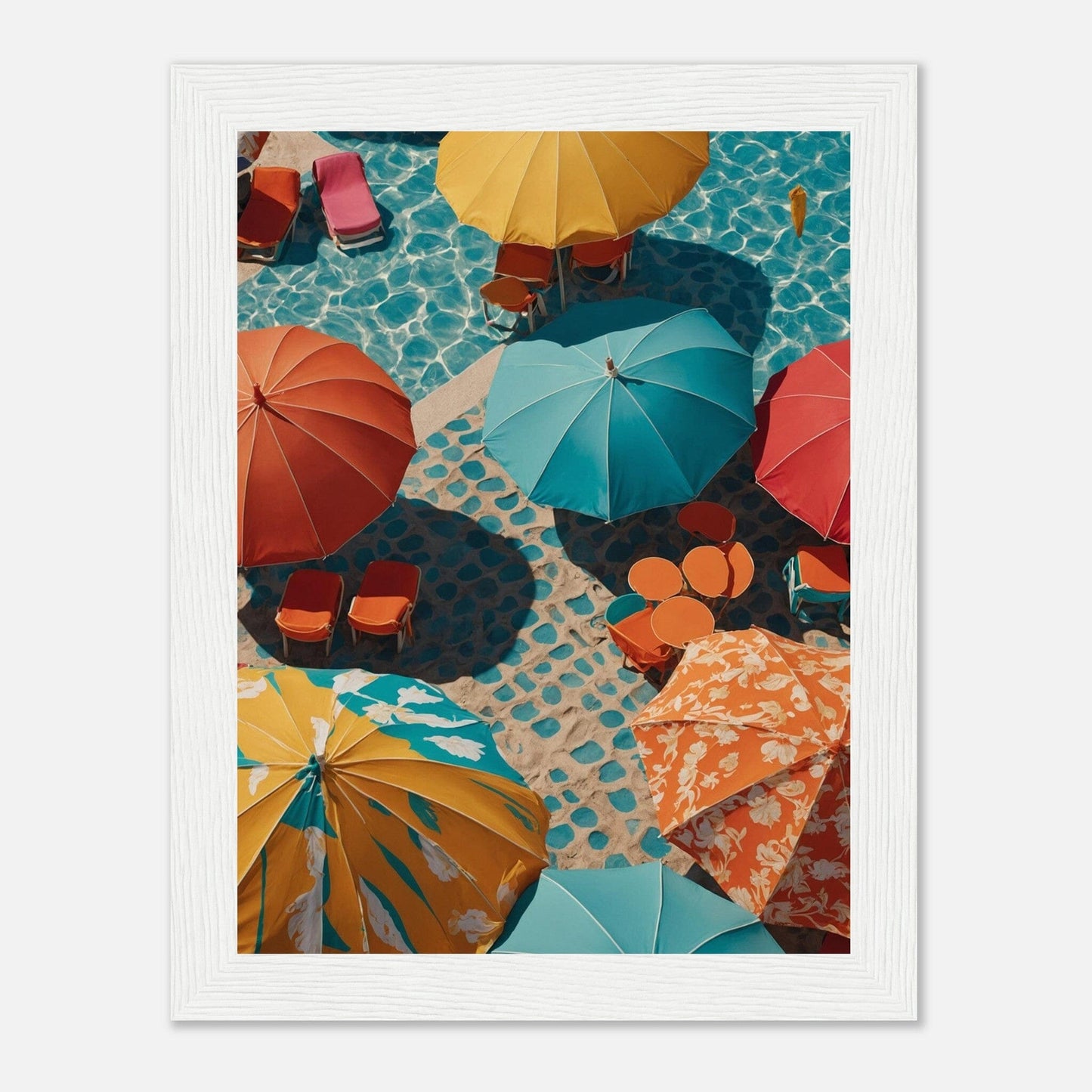 Premium Matte Paper Wooden Framed Poster - Exklusive Kunst in stilvollen Holzrahmen Print Material Modern Masterpieces 15x20 cm / 6x8″ White frame 