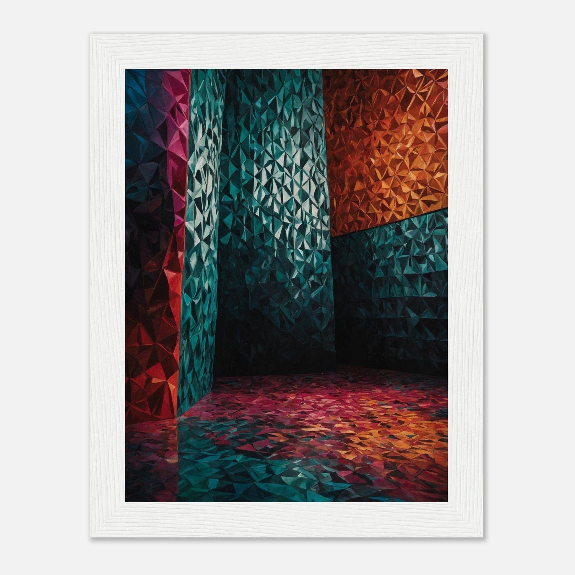 Premium Matte Paper Wooden Framed Poster - Exklusive Kunst in stilvollen Holzrahmen Print Material Modern Masterpieces 15x20 cm / 6x8″ White frame 