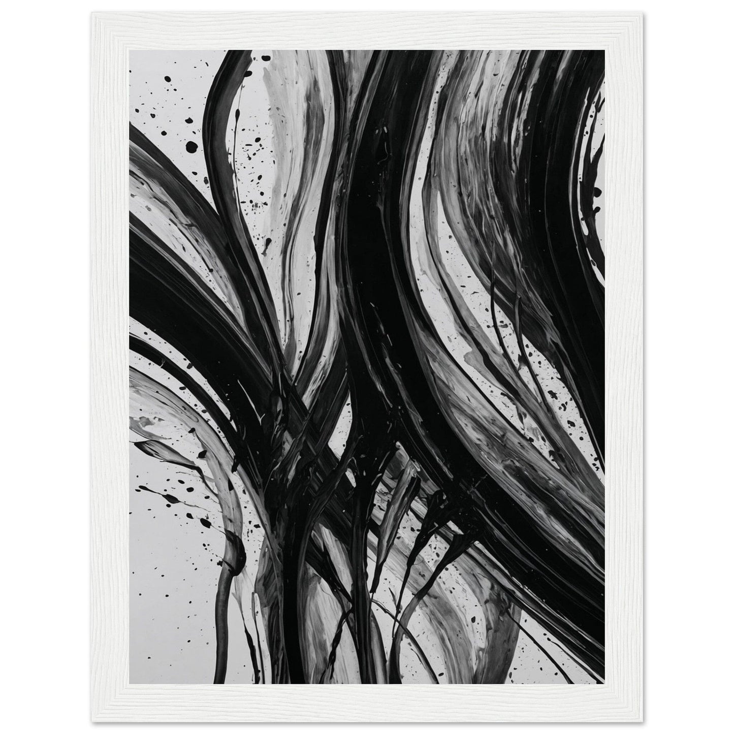 Premium Matte Paper Wooden Framed Poster - Exklusive Kunst in stilvollen Holzrahmen Print Material Modern Masterpieces 15x20 cm / 6x8″ White frame 