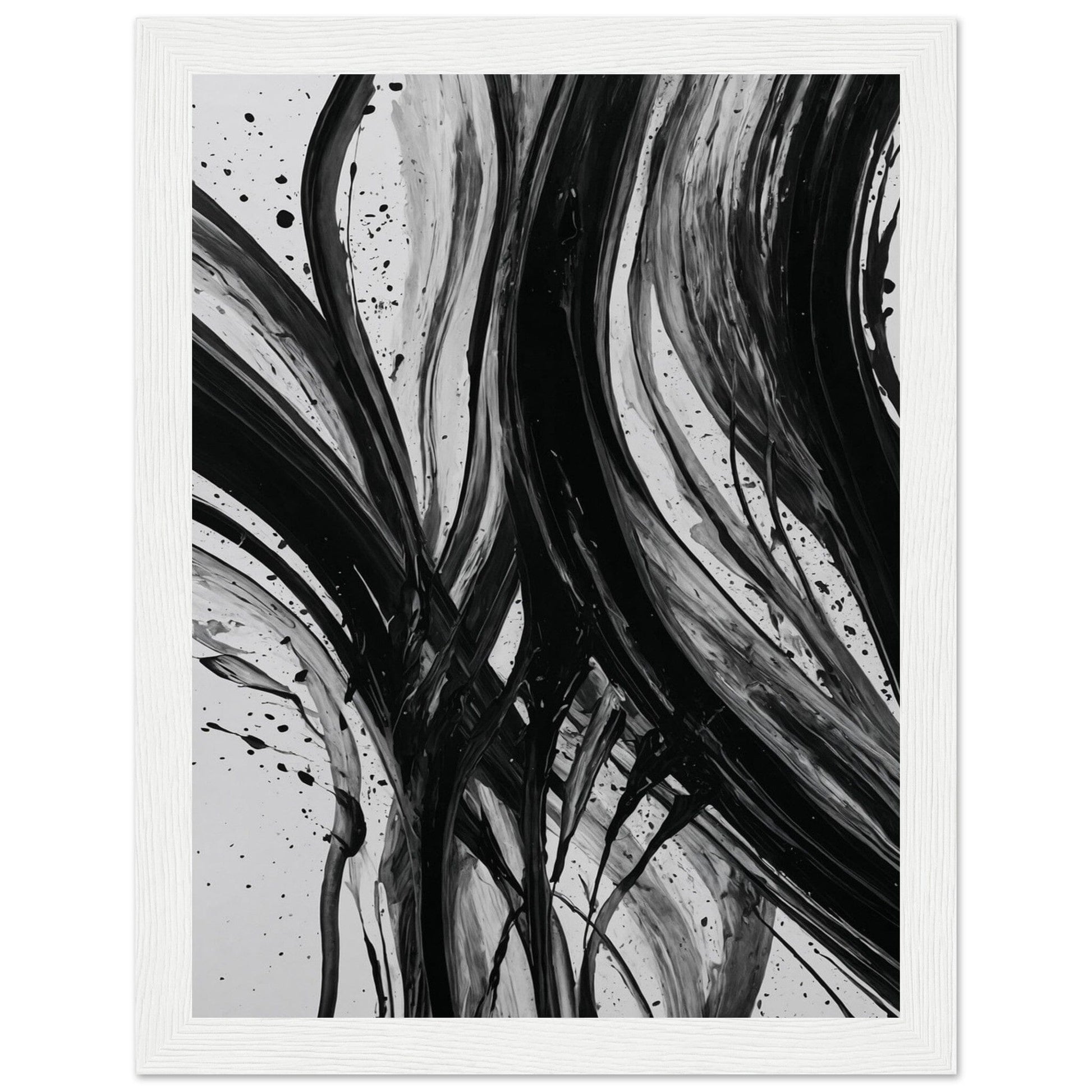 Premium Matte Paper Wooden Framed Poster - Exklusive Kunst in stilvollen Holzrahmen Print Material Modern Masterpieces 15x20 cm / 6x8″ White frame 