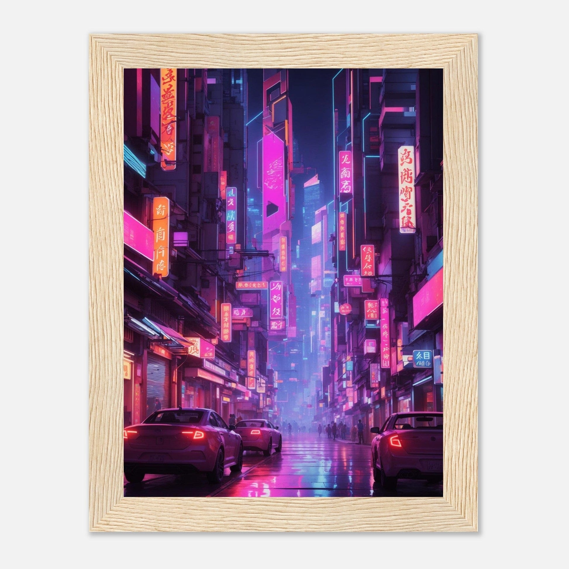 Premium Matte Paper Wooden Framed Poster - Exklusive Kunst in stilvollen Holzrahmen Print Material Modern Masterpieces 15x20 cm / 6x8″ Wood frame 