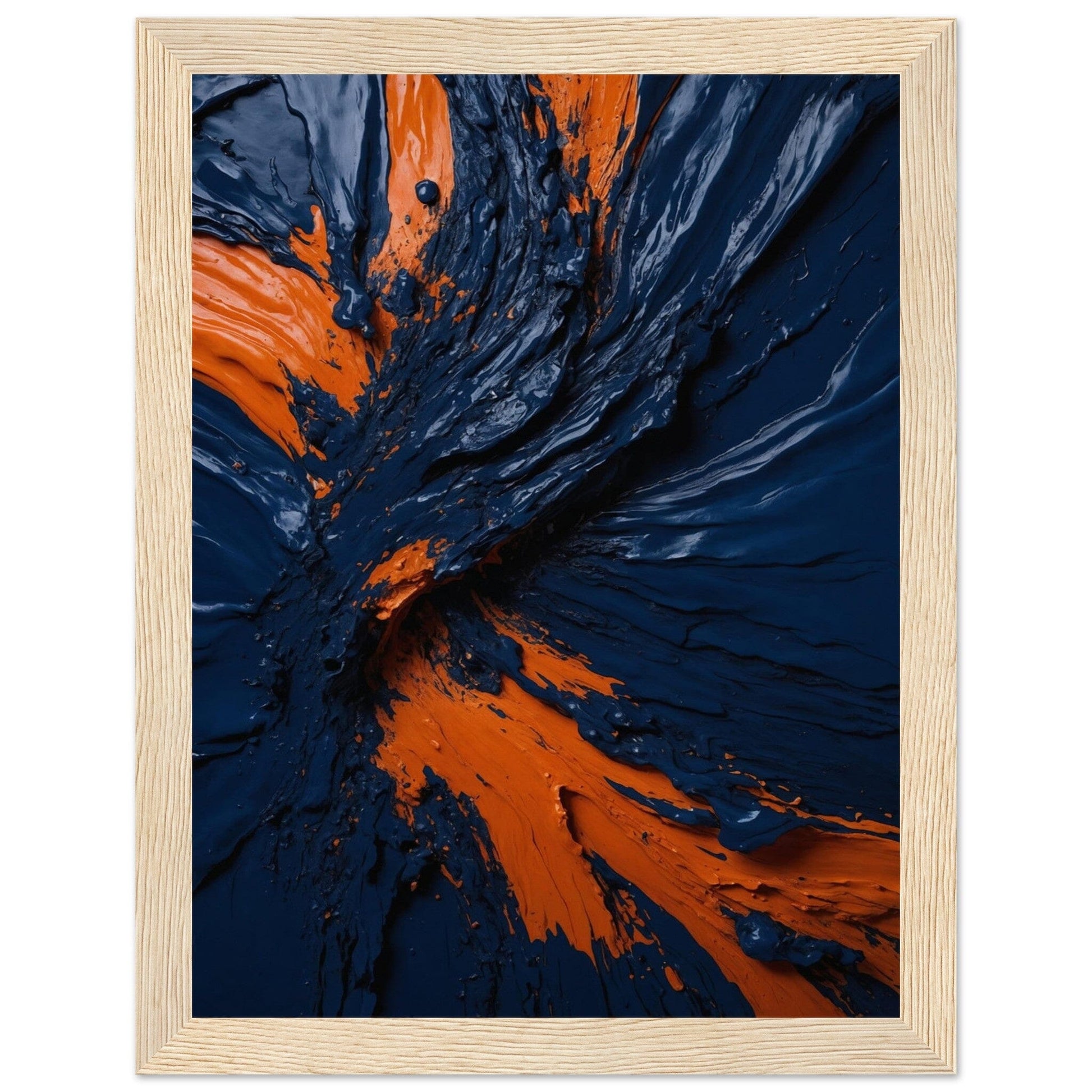 Premium Matte Paper Wooden Framed Poster - Exklusive Kunst in stilvollen Holzrahmen Print Material Modern Masterpieces 15x20 cm / 6x8″ Wood frame 