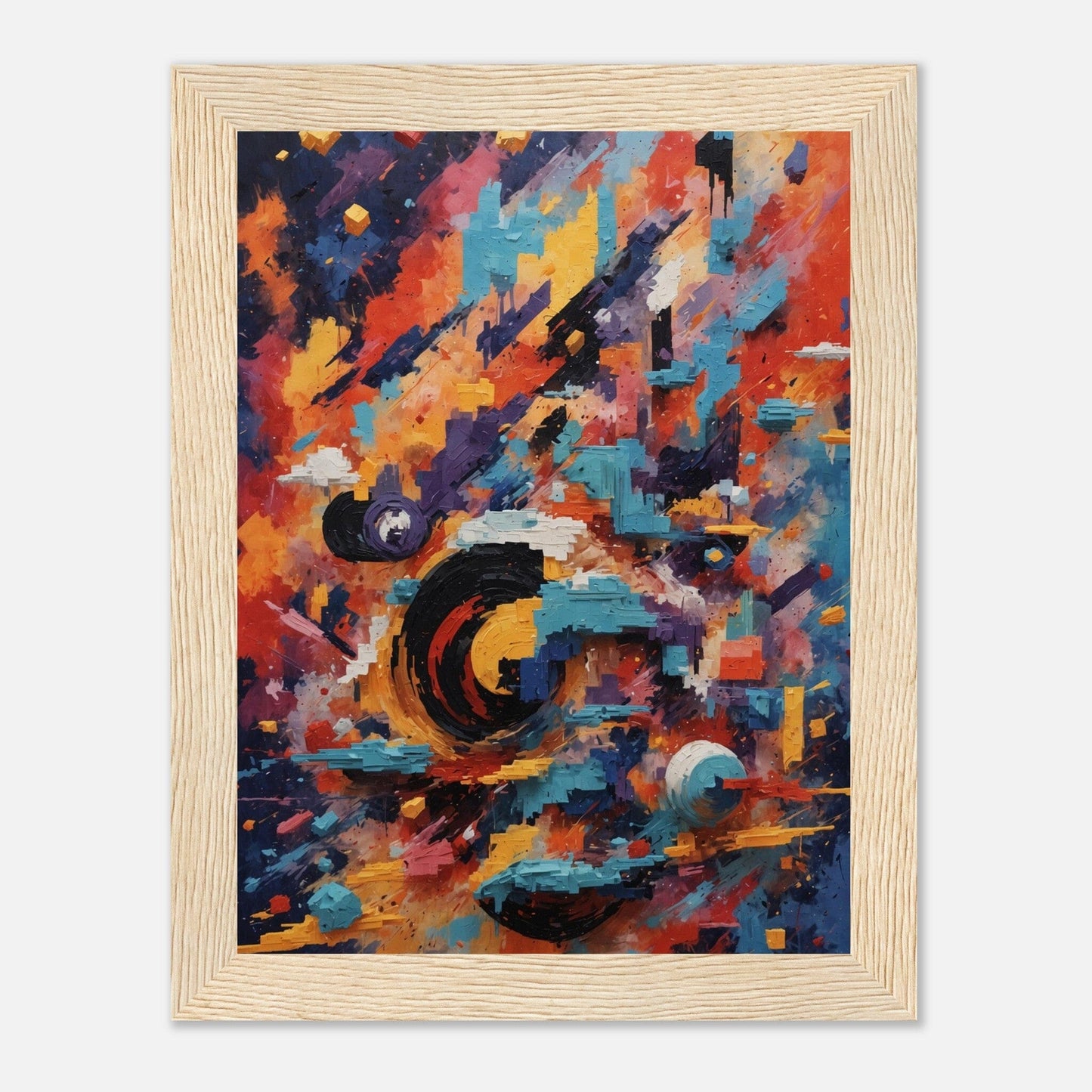 Premium Matte Paper Wooden Framed Poster - Exklusive Kunst in stilvollen Holzrahmen Print Material Modern Masterpieces 15x20 cm / 6x8″ Wood frame 
