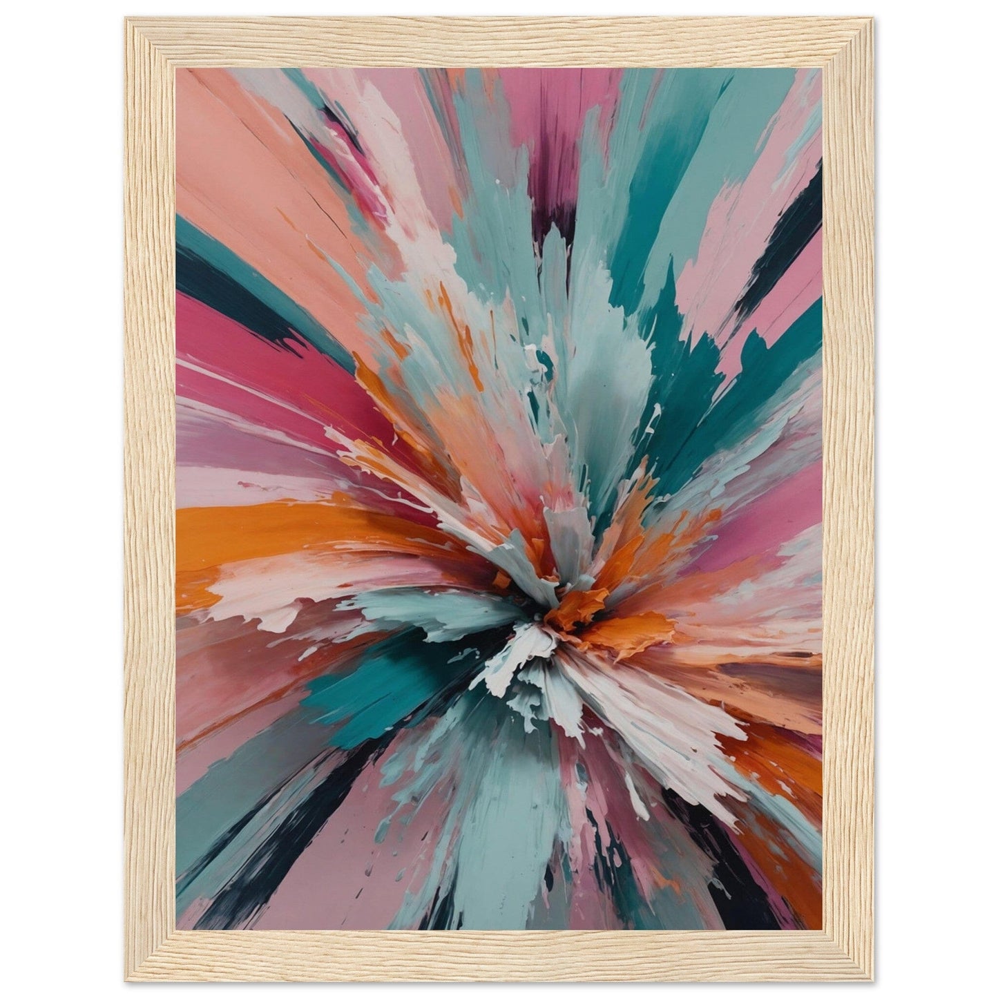 Premium Matte Paper Wooden Framed Poster - Exklusive Kunst in stilvollen Holzrahmen Print Material Modern Masterpieces 15x20 cm / 6x8″ Wood frame 
