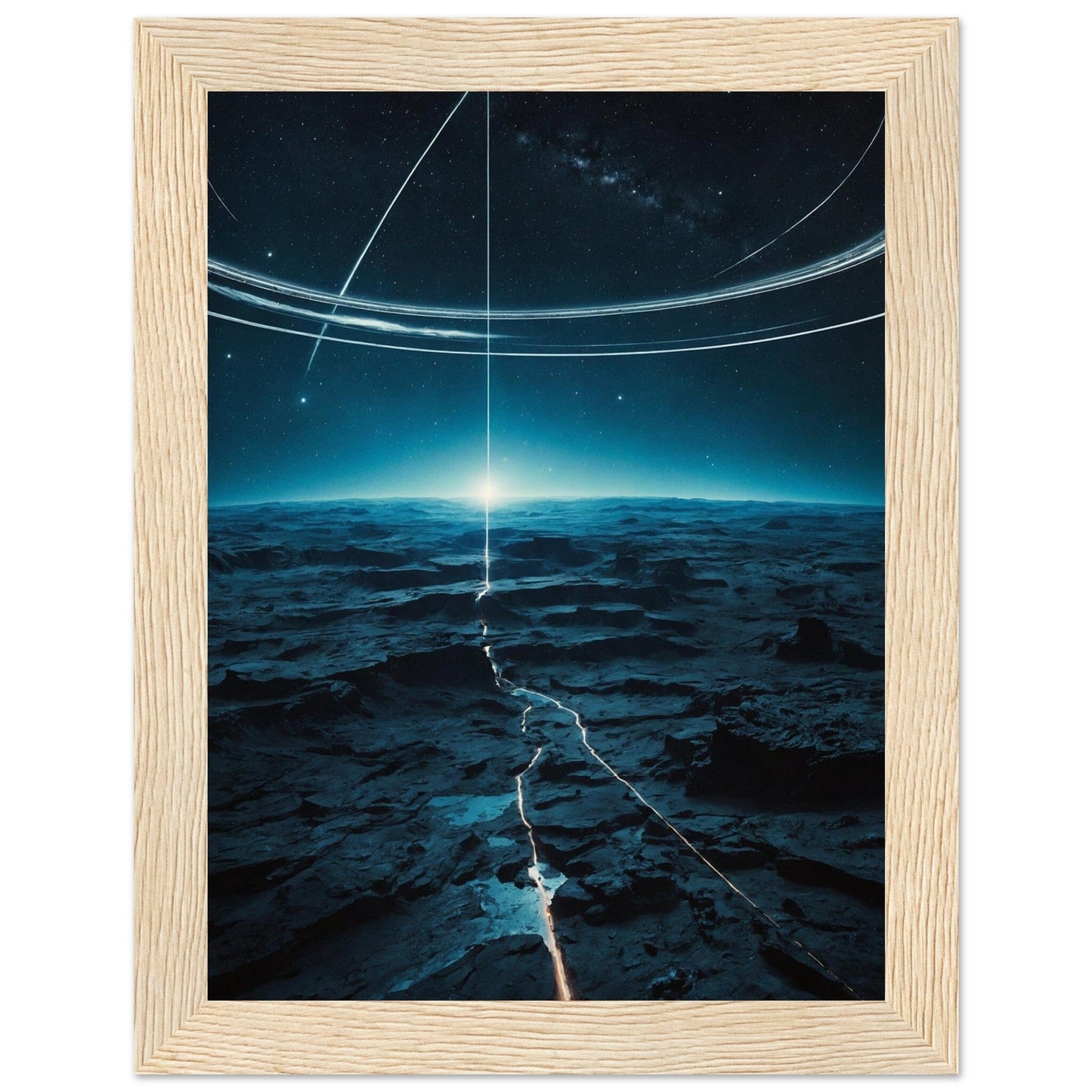Premium Matte Paper Wooden Framed Poster - Exklusive Kunst in stilvollen Holzrahmen Print Material Modern Masterpieces 15x20 cm / 6x8″ Wood frame 