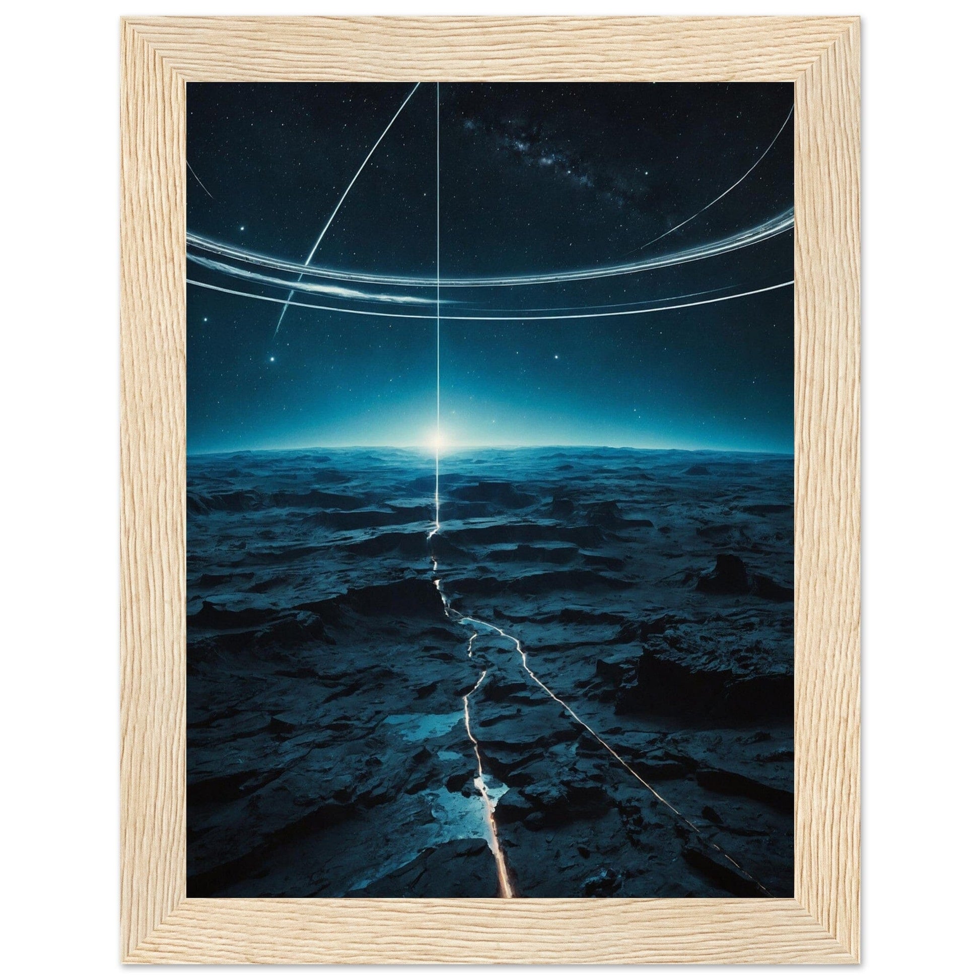 Premium Matte Paper Wooden Framed Poster - Exklusive Kunst in stilvollen Holzrahmen Print Material Modern Masterpieces 15x20 cm / 6x8″ Wood frame 