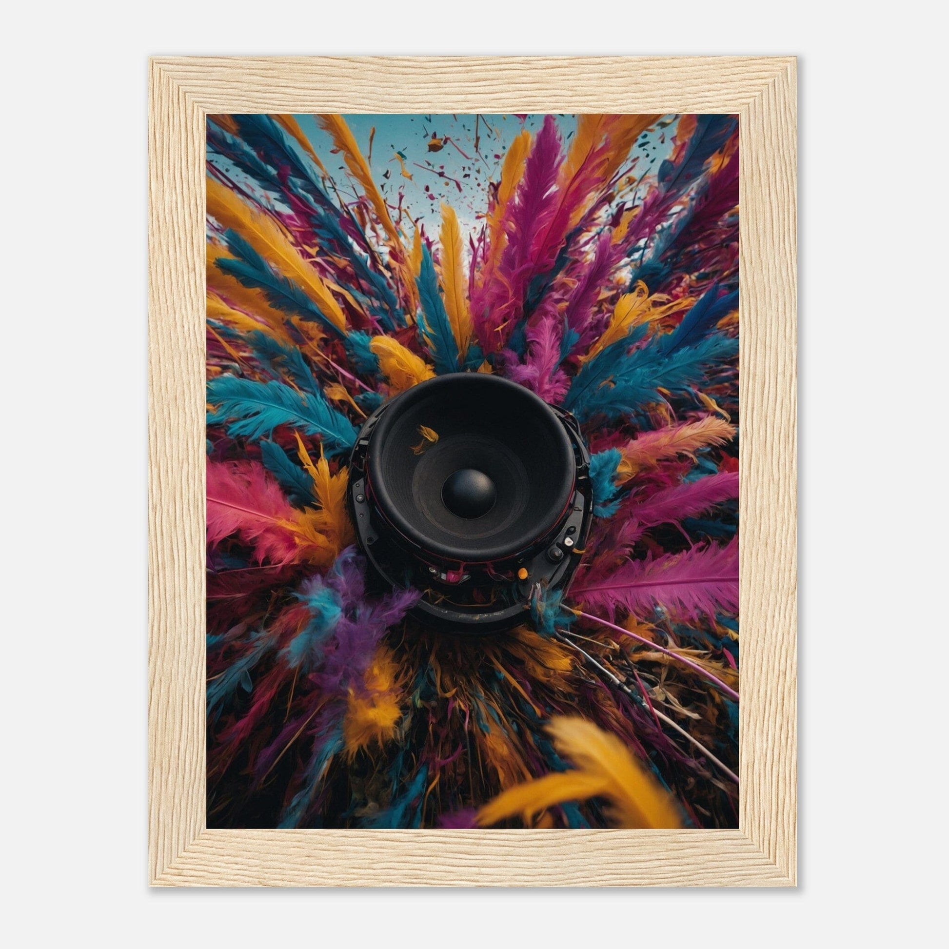 Premium Matte Paper Wooden Framed Poster - Exklusive Kunst in stilvollen Holzrahmen Print Material Modern Masterpieces 15x20 cm / 6x8″ Wood frame 