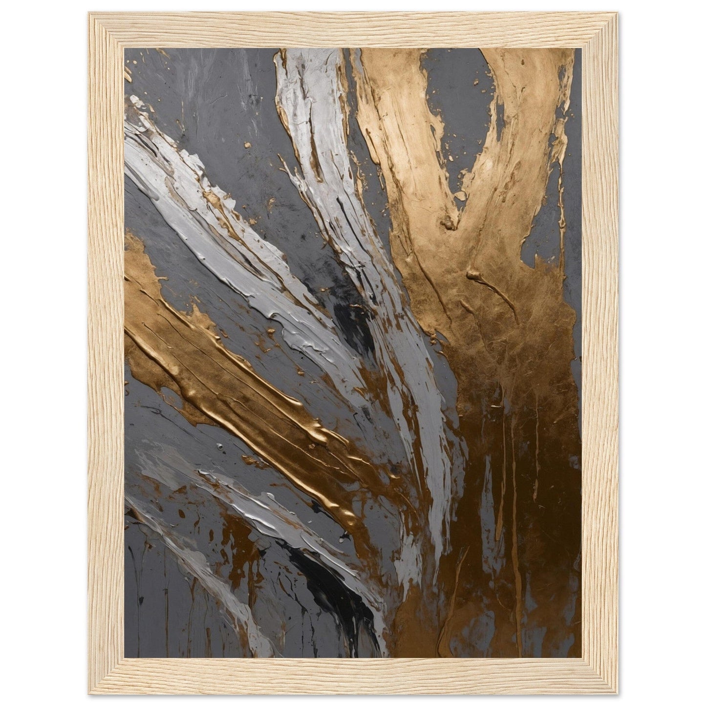 Premium Matte Paper Wooden Framed Poster - Exklusive Kunst in stilvollen Holzrahmen Print Material Modern Masterpieces 15x20 cm / 6x8″ Wood frame 