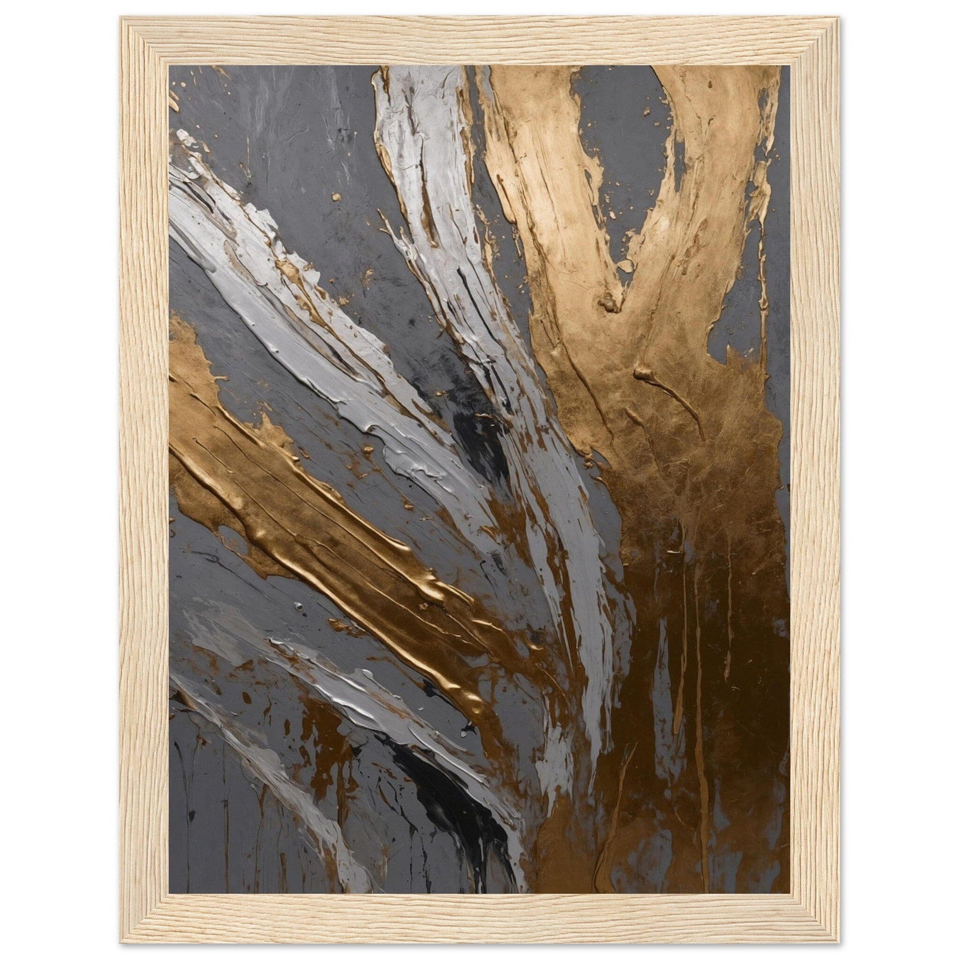 Premium Matte Paper Wooden Framed Poster - Exklusive Kunst in stilvollen Holzrahmen Print Material Modern Masterpieces 15x20 cm / 6x8″ Wood frame 
