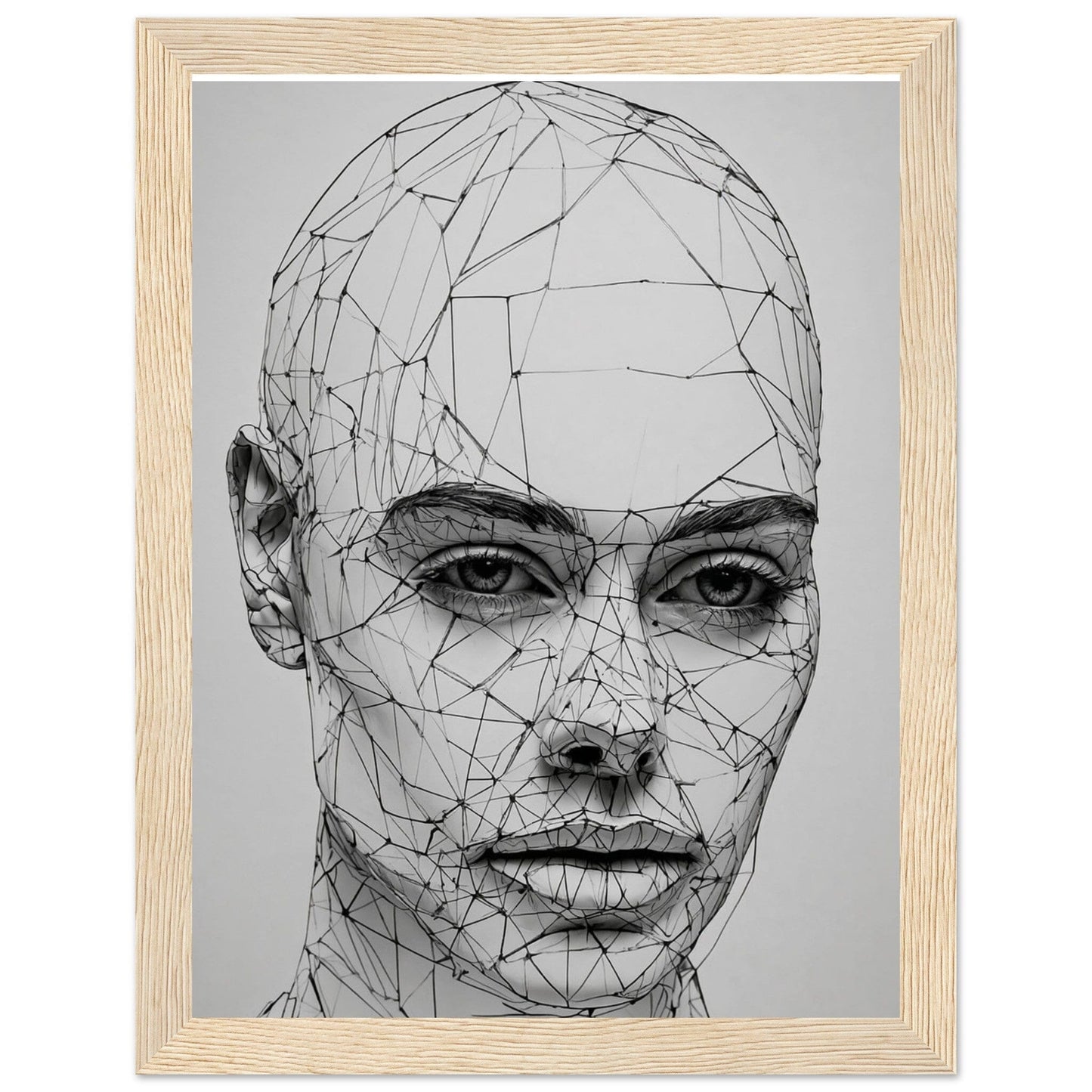 Premium Matte Paper Wooden Framed Poster - Exklusive Kunst in stilvollen Holzrahmen Print Material Modern Masterpieces 15x20 cm / 6x8″ Wood frame 