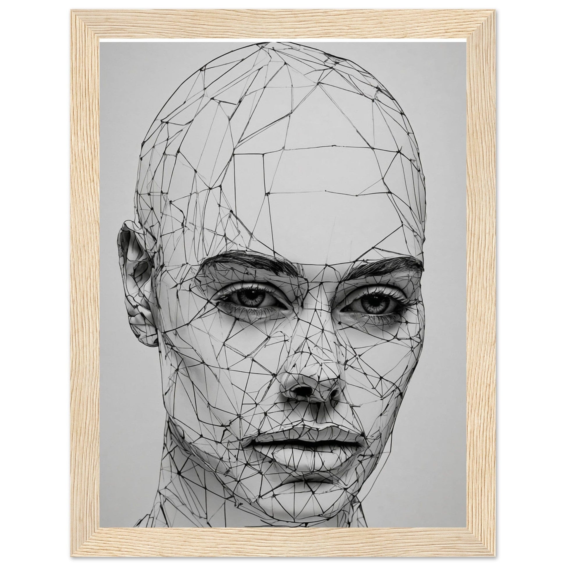 Premium Matte Paper Wooden Framed Poster - Exklusive Kunst in stilvollen Holzrahmen Print Material Modern Masterpieces 15x20 cm / 6x8″ Wood frame 