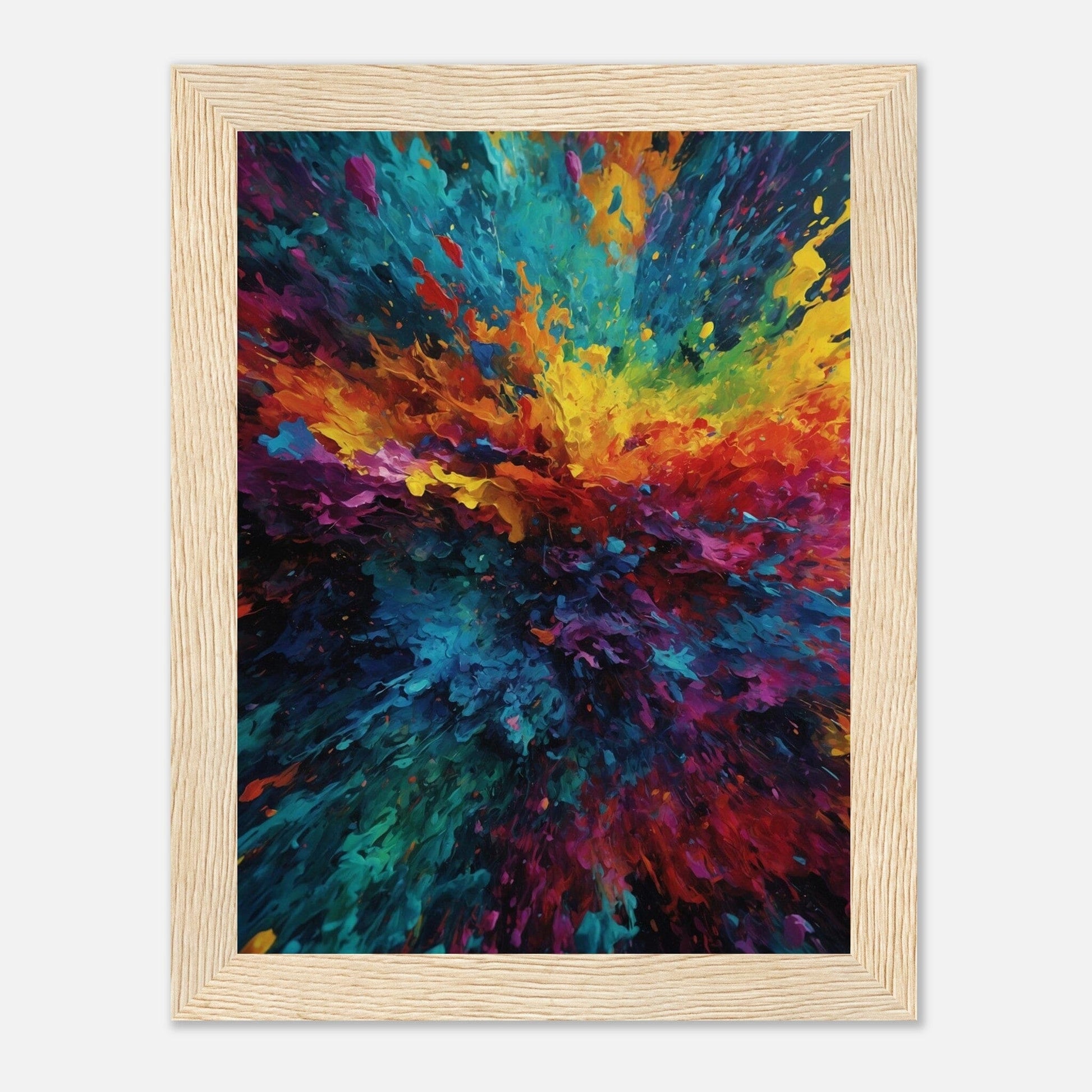 Premium Matte Paper Wooden Framed Poster - Exklusive Kunst in stilvollen Holzrahmen Print Material Modern Masterpieces 15x20 cm / 6x8″ Wood frame 