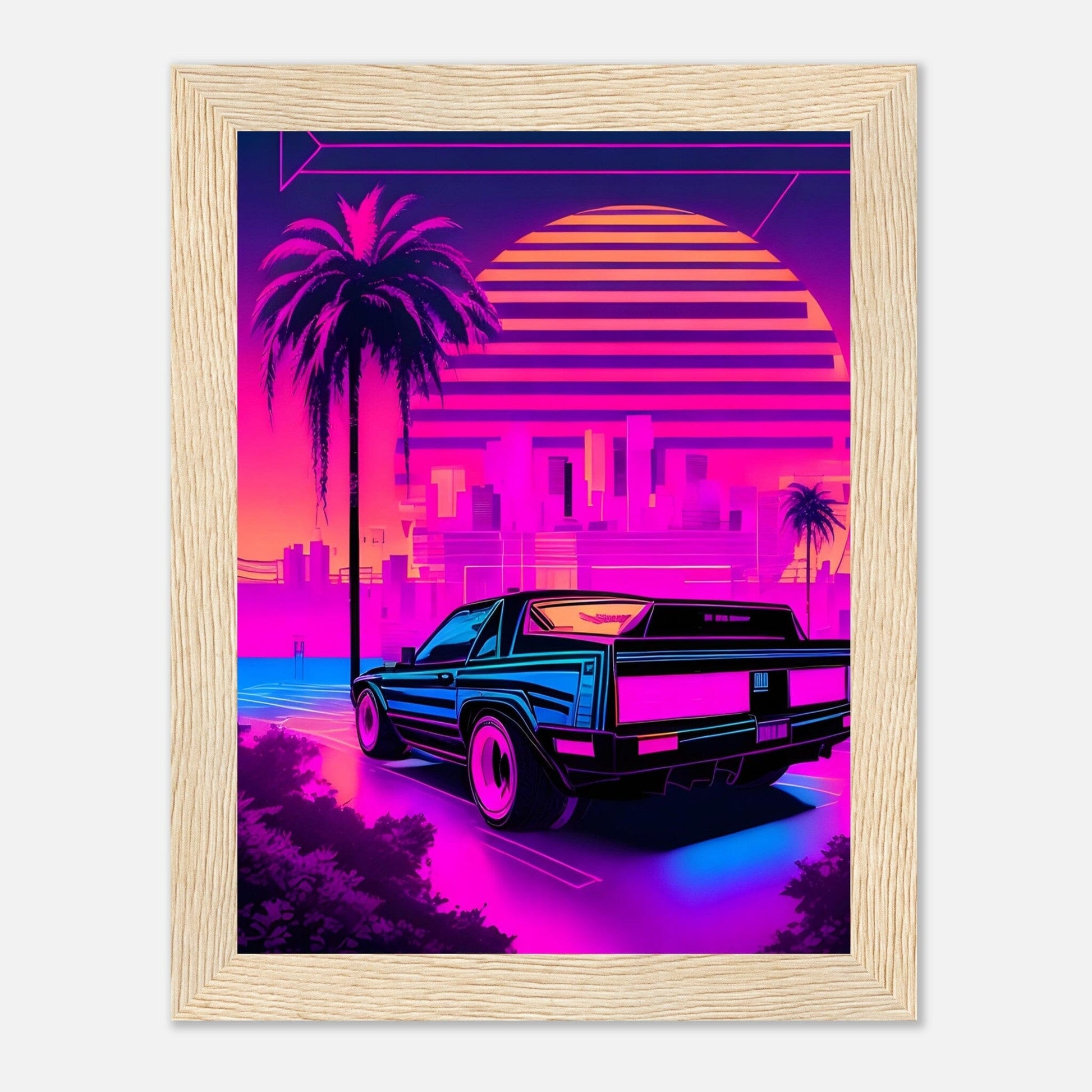 Premium Matte Paper Wooden Framed Poster - Exklusive Kunst in stilvollen Holzrahmen Print Material Modern Masterpieces 15x20 cm / 6x8″ Wood frame 