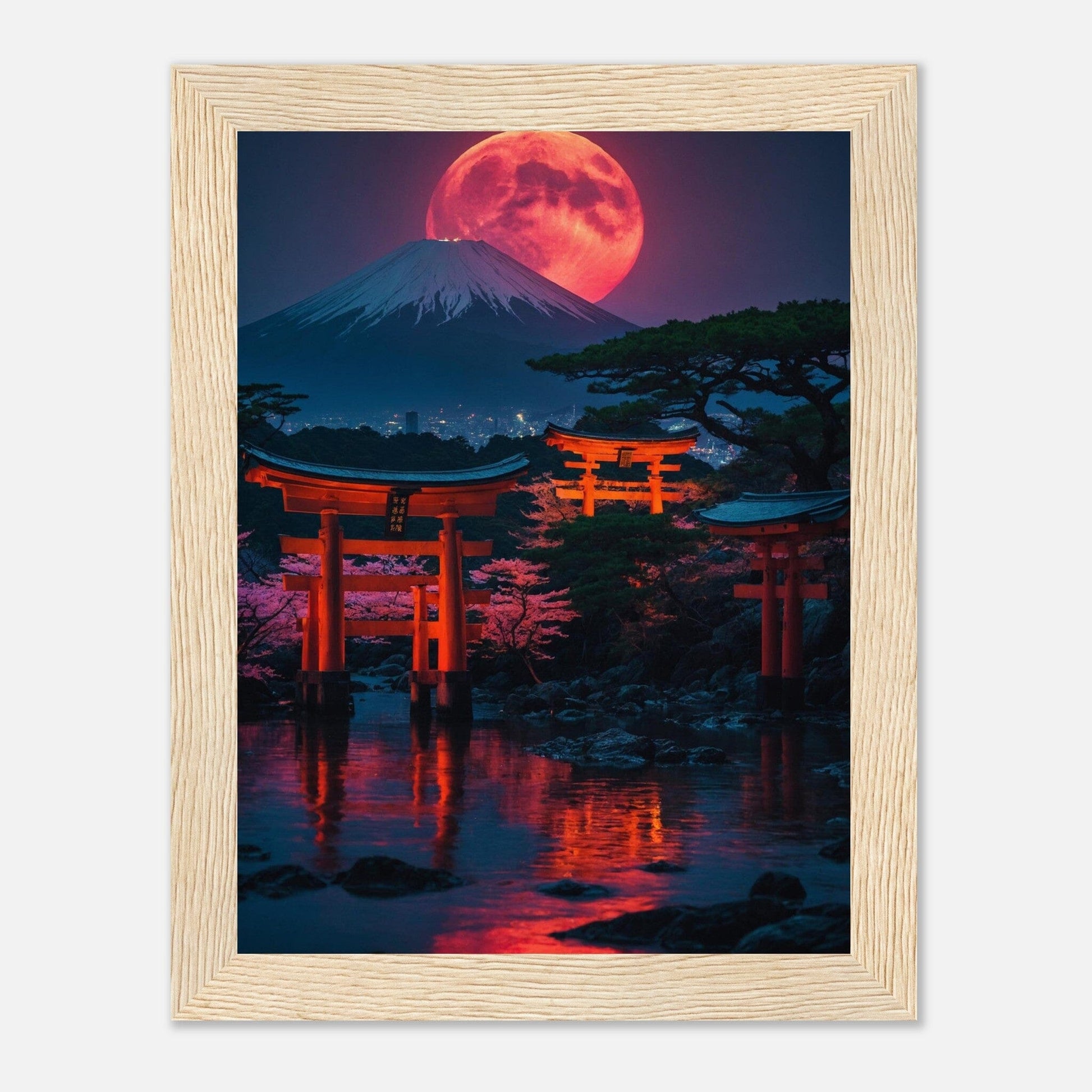 Premium Matte Paper Wooden Framed Poster - Exklusive Kunst in stilvollen Holzrahmen Print Material Modern Masterpieces 15x20 cm / 6x8″ Wood frame 