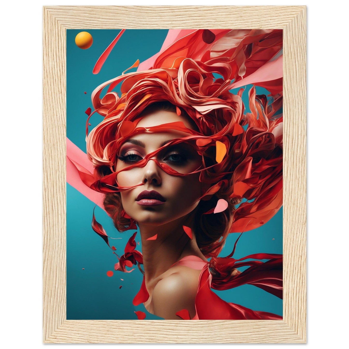 Premium Matte Paper Wooden Framed Poster - Exklusive Kunst in stilvollen Holzrahmen Print Material Modern Masterpieces 15x20 cm / 6x8″ Wood frame 