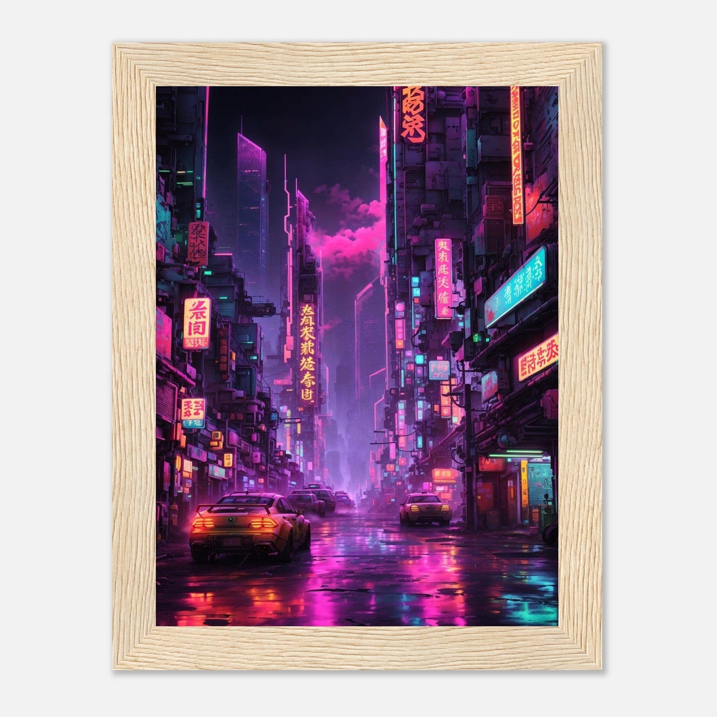 Premium Matte Paper Wooden Framed Poster - Exklusive Kunst in stilvollen Holzrahmen Print Material Modern Masterpieces 15x20 cm / 6x8″ Wood frame 