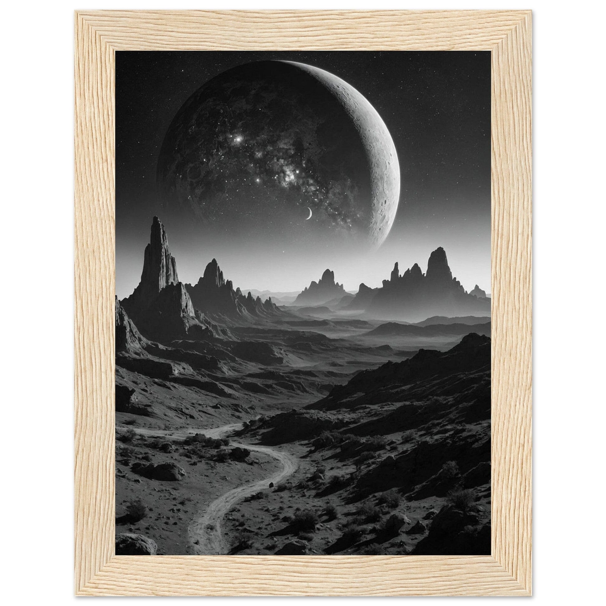 Premium Matte Paper Wooden Framed Poster - Exklusive Kunst in stilvollen Holzrahmen Print Material Modern Masterpieces 15x20 cm / 6x8″ Wood frame 