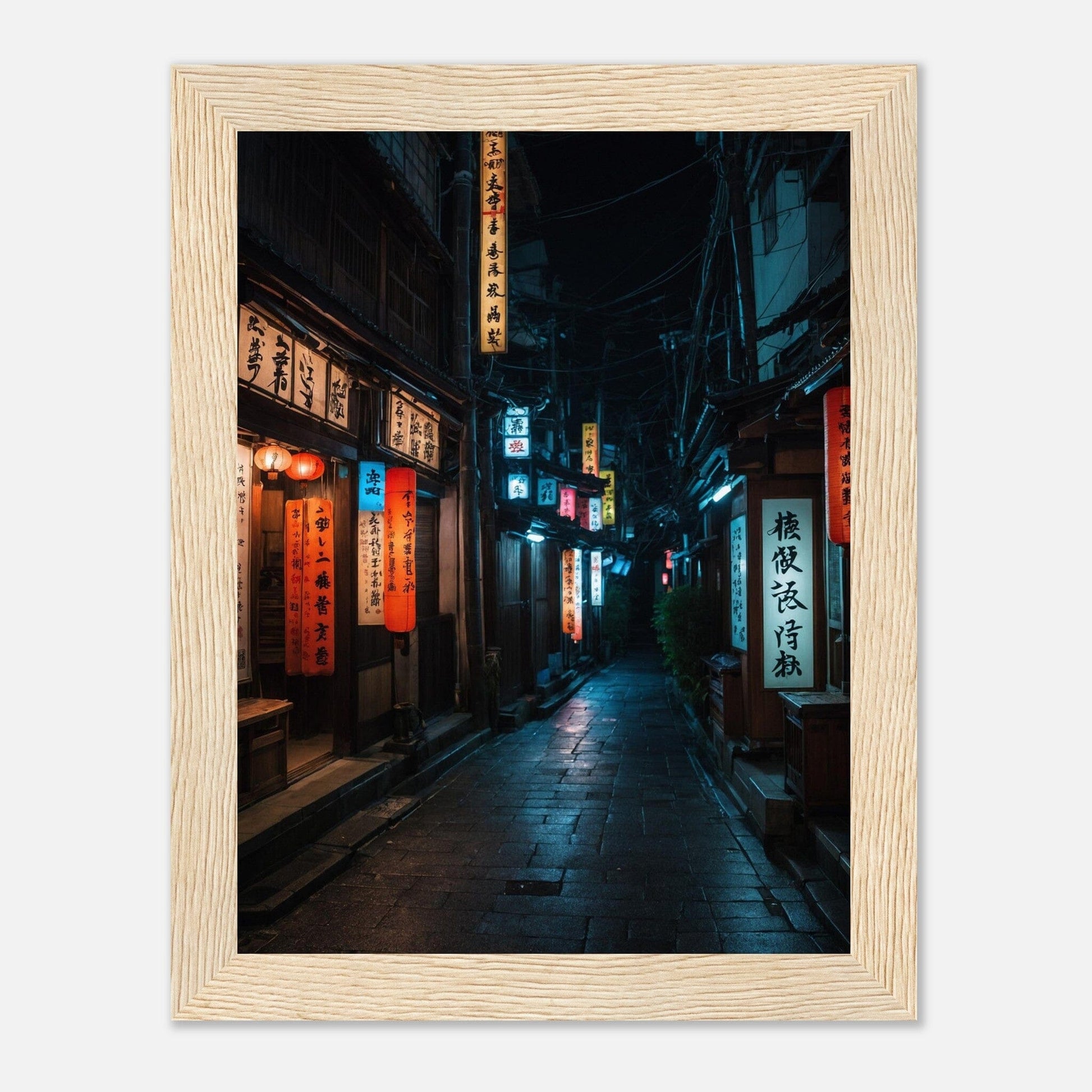 Premium Matte Paper Wooden Framed Poster - Exklusive Kunst in stilvollen Holzrahmen Print Material Modern Masterpieces 15x20 cm / 6x8″ Wood frame 