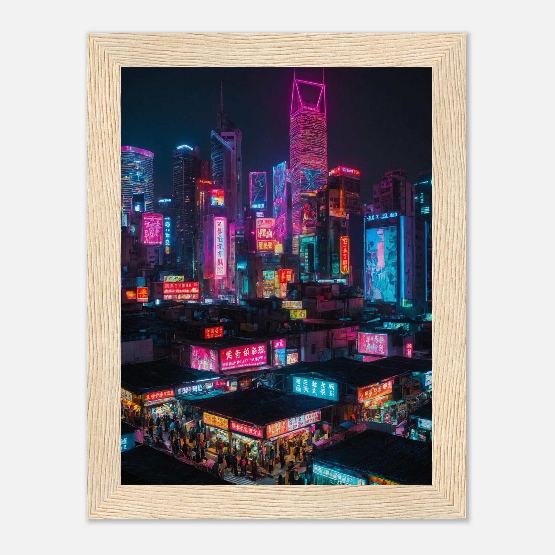 Premium Matte Paper Wooden Framed Poster - Exklusive Kunst in stilvollen Holzrahmen Print Material Modern Masterpieces 15x20 cm / 6x8″ Wood frame 