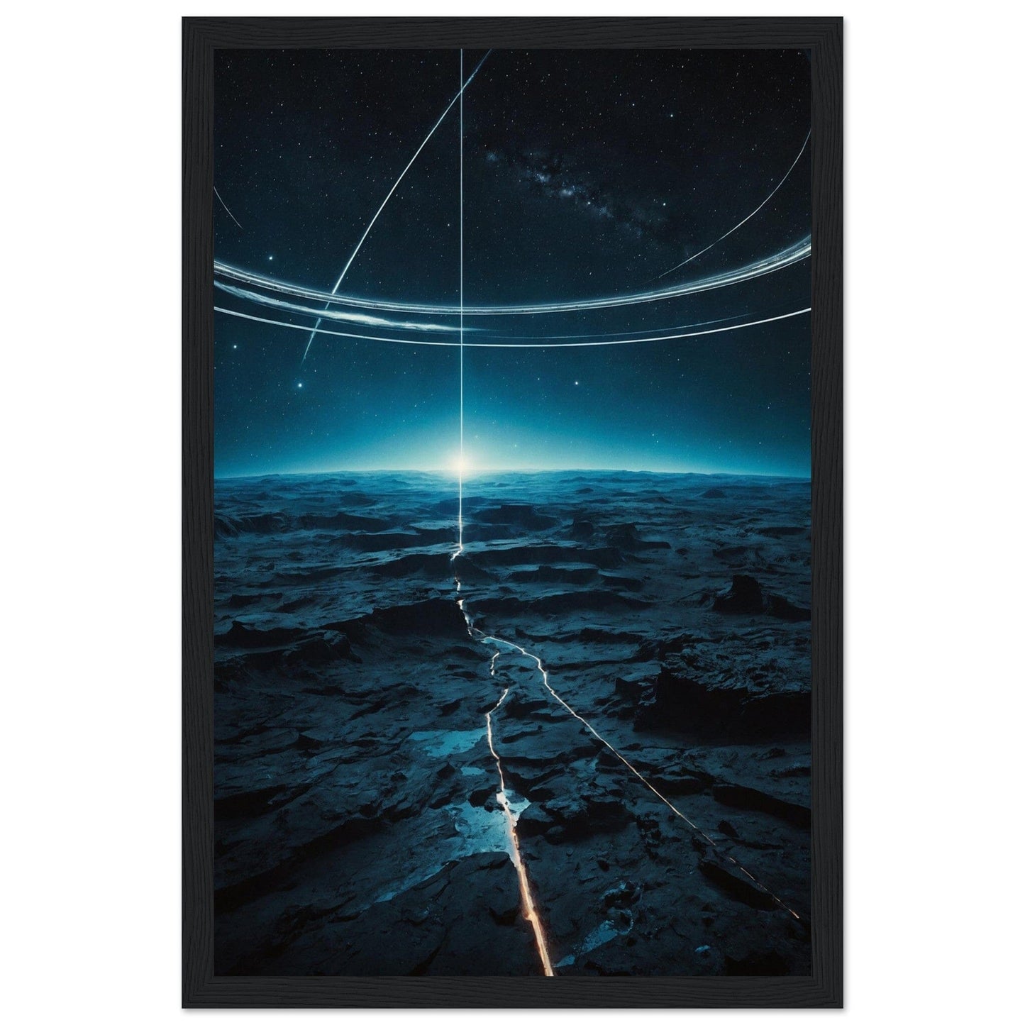 Premium Matte Paper Wooden Framed Poster - Exklusive Kunst in stilvollen Holzrahmen Print Material Modern Masterpieces 28x43 cm / XL (11x17″) Black frame 