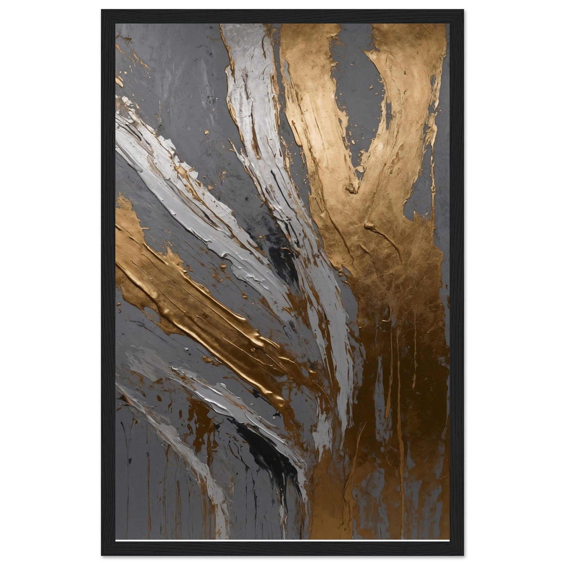 Premium Matte Paper Wooden Framed Poster - Exklusive Kunst in stilvollen Holzrahmen Print Material Modern Masterpieces 28x43 cm / XL (11x17″) Black frame 