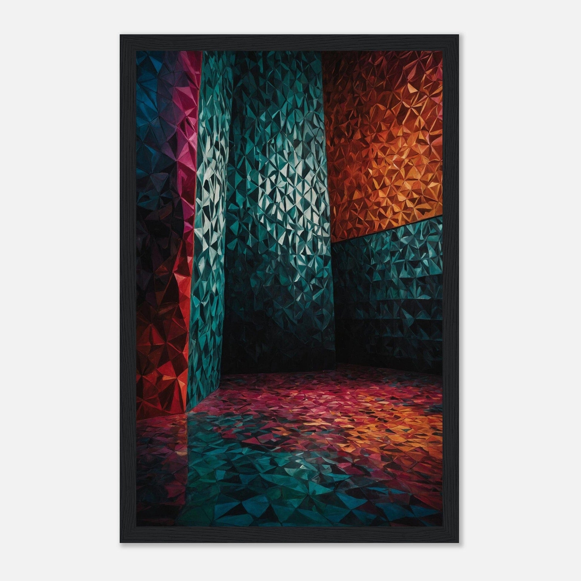 Premium Matte Paper Wooden Framed Poster - Exklusive Kunst in stilvollen Holzrahmen Print Material Modern Masterpieces 28x43 cm / XL (11x17″) Black frame 
