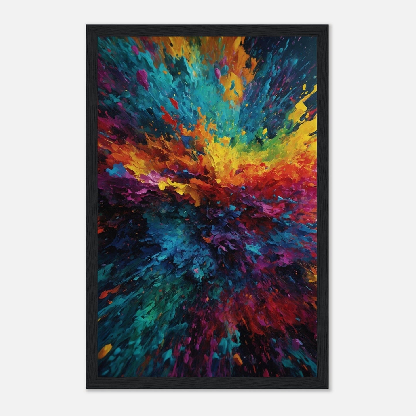 Premium Matte Paper Wooden Framed Poster - Exklusive Kunst in stilvollen Holzrahmen Print Material Modern Masterpieces 28x43 cm / XL (11x17″) Black frame 