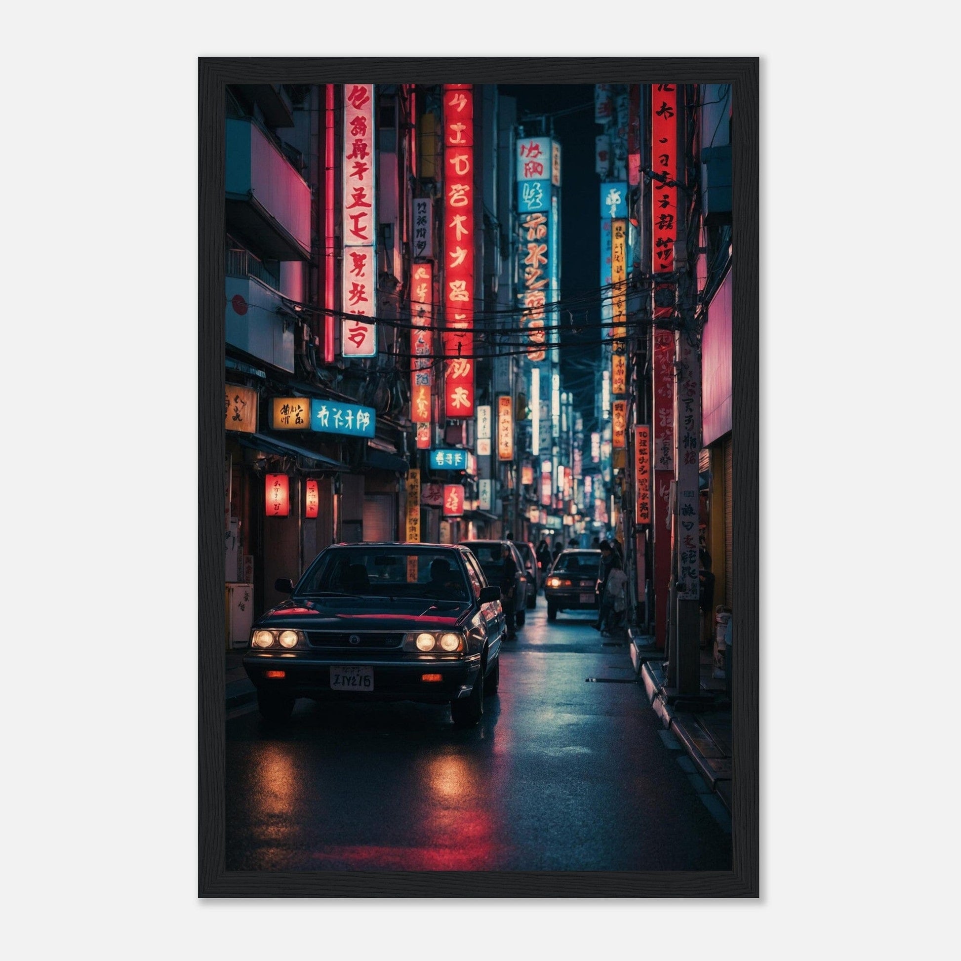Premium Matte Paper Wooden Framed Poster - Exklusive Kunst in stilvollen Holzrahmen Print Material Modern Masterpieces 28x43 cm / XL (11x17″) Black frame 