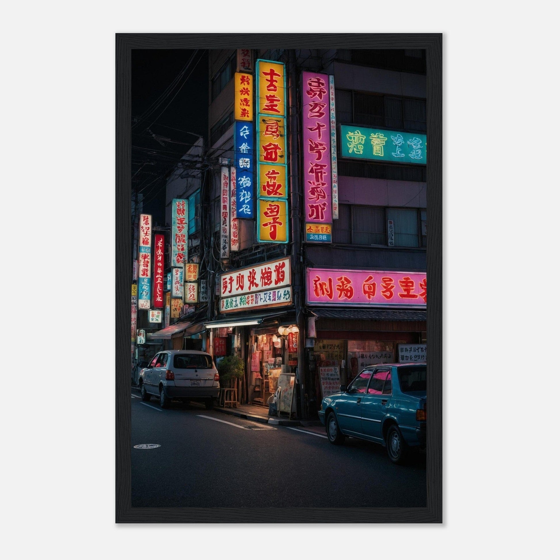 Premium Matte Paper Wooden Framed Poster - Exklusive Kunst in stilvollen Holzrahmen Print Material Modern Masterpieces 28x43 cm / XL (11x17″) Black frame 