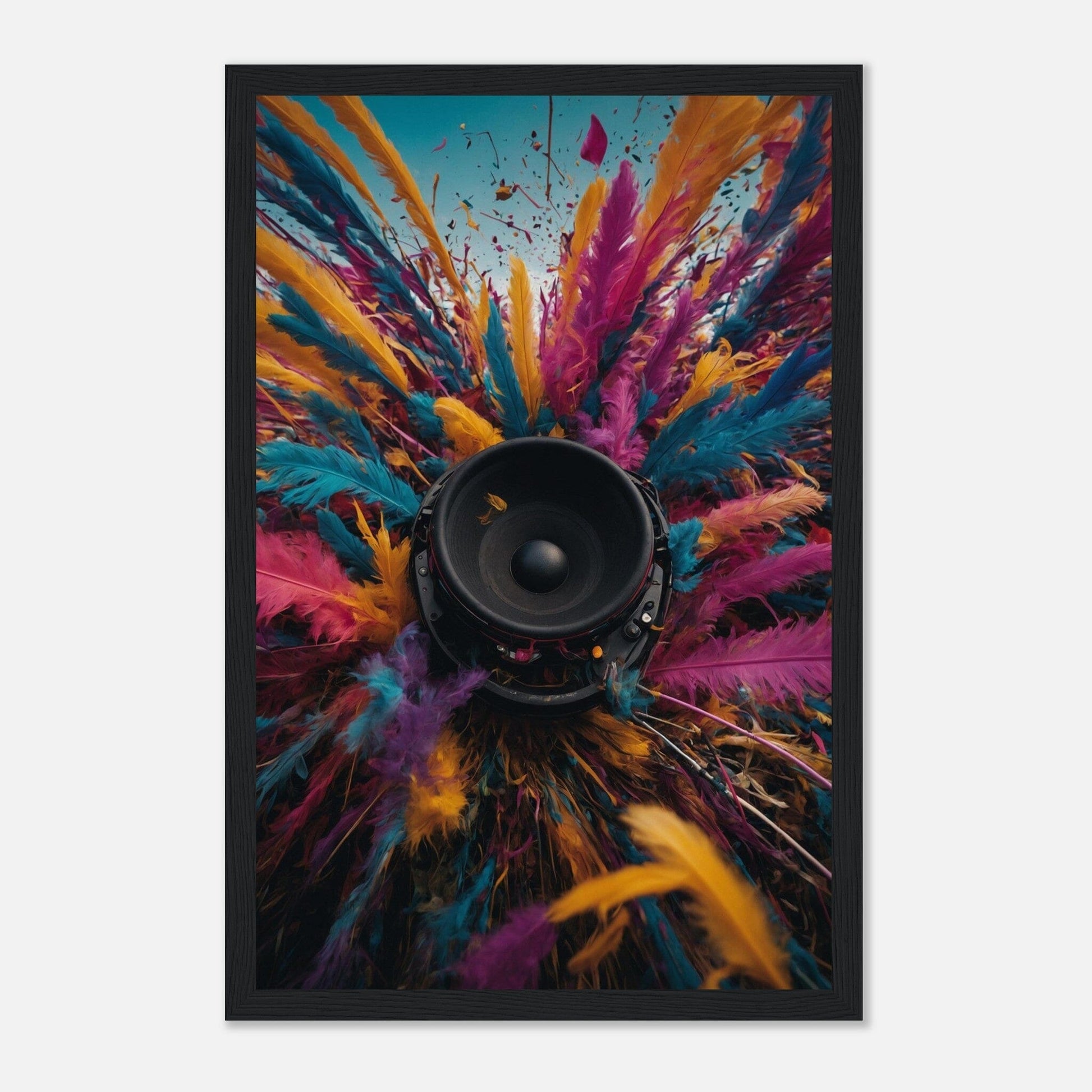 Premium Matte Paper Wooden Framed Poster - Exklusive Kunst in stilvollen Holzrahmen Print Material Modern Masterpieces 28x43 cm / XL (11x17″) Black frame 